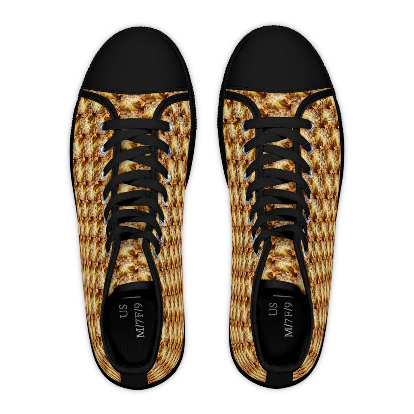 AImagination Collection Women's High Top Sneakers - "The Golden Kingdom" - The God Ball Originals by Chris Rabalais (2024)