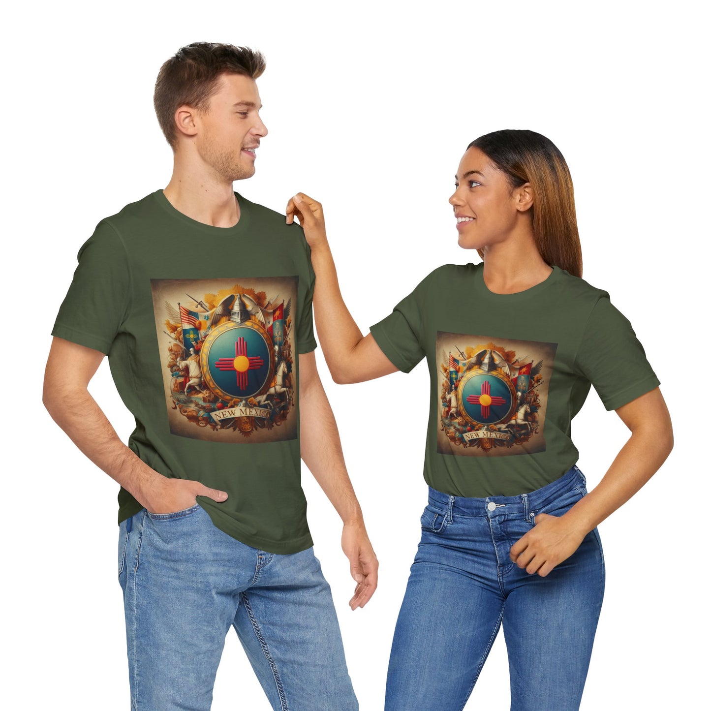 New Mexico Vintage Christian Crusader - Unisex Jersey Tee - USA - 100% Charity Benefit - The God Vote Collection by Chris Rabalais