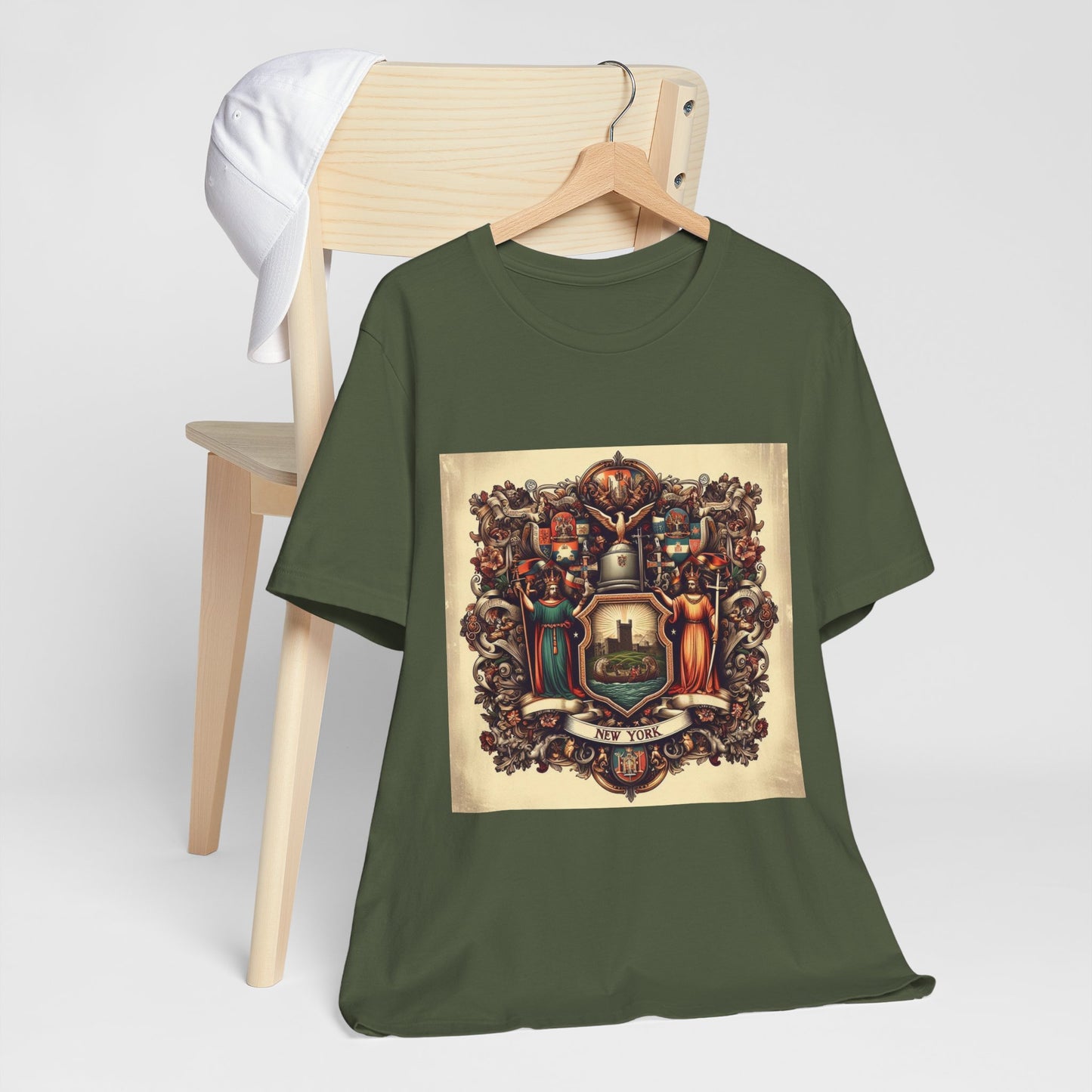 New York Vintage Christian Crusader - Unisex Jersey Tee - USA - 100% Charity Benefit - The God Vote Collection by Chris Rabalais