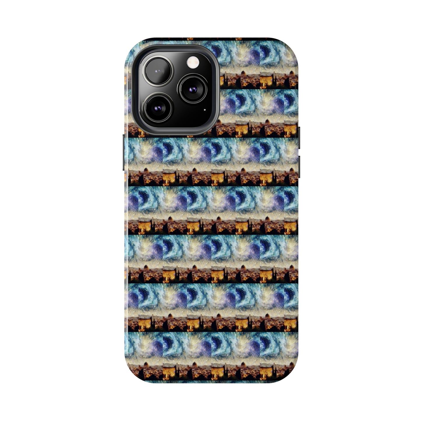 AImagination Collection iPhone Tough Case - "Starry Jerusalem" - The God Ball Originals by Chris Rabalais (2024)