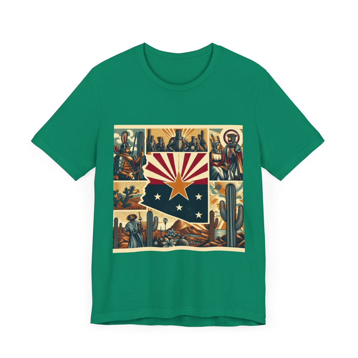 Arizona Vintage Christian Crusader - Unisex Jersey Tee - USA - 100% Charity Benefit - The God Vote Collection by Chris Rabalais