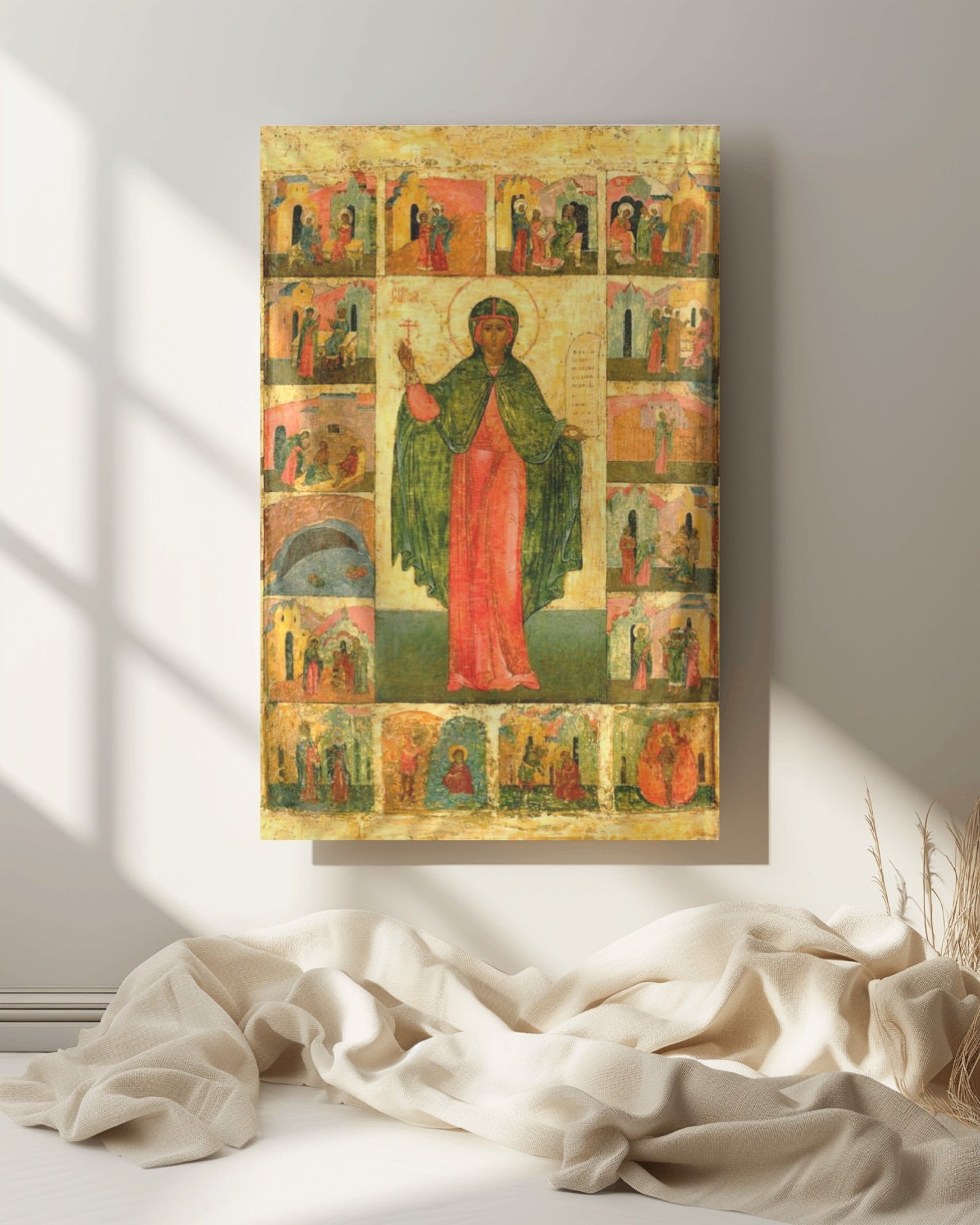 Saint Anastasia the Roman Byzantine Orthodox Icon 3rd Century October 29 Feast Home Tapestry Catholic Christian Bible Scripture Christ Gift