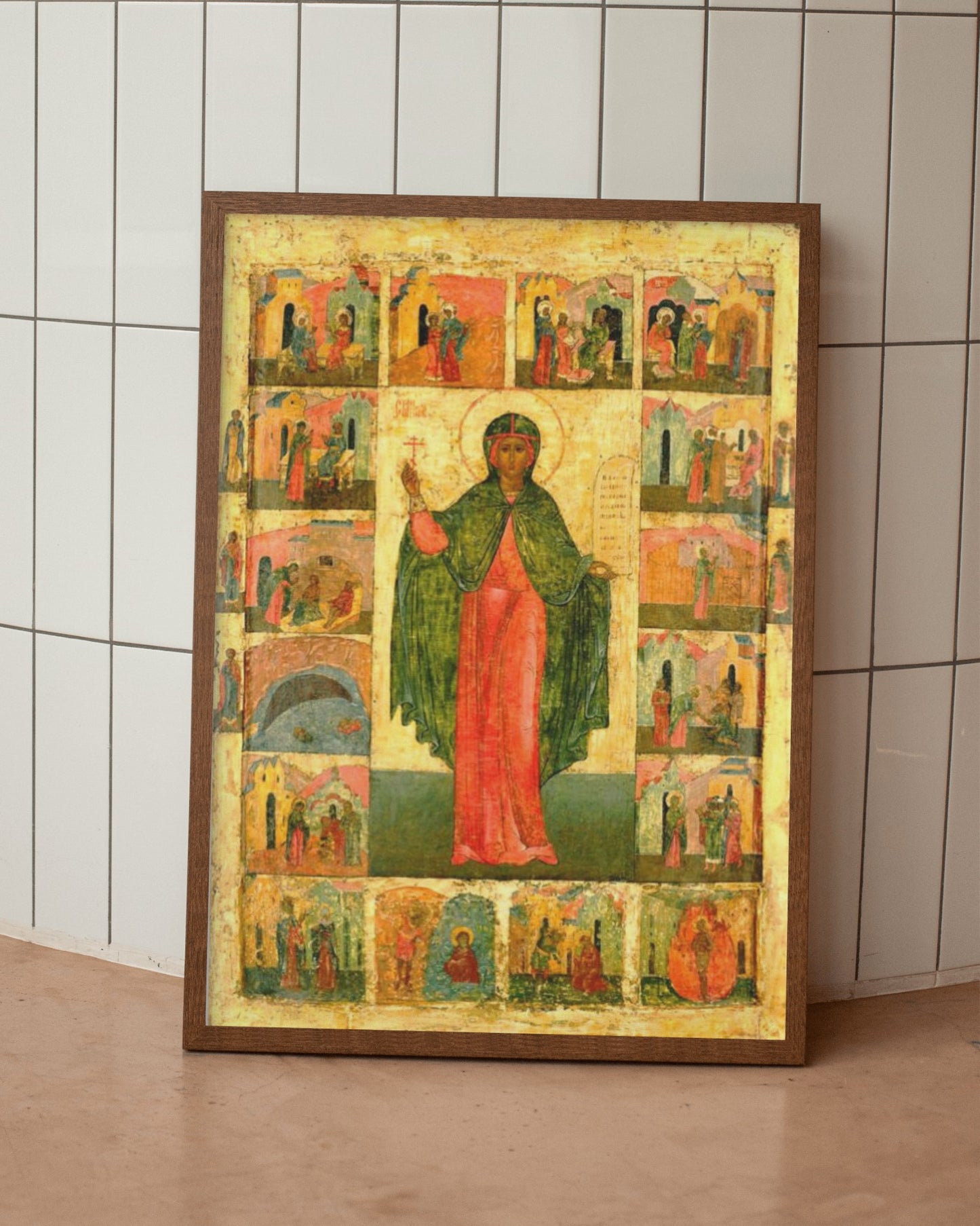 Saint Anastasia the Roman Byzantine Orthodox Icon 3rd Century October 29 Feast Home Tapestry Catholic Christian Bible Scripture Christ Gift