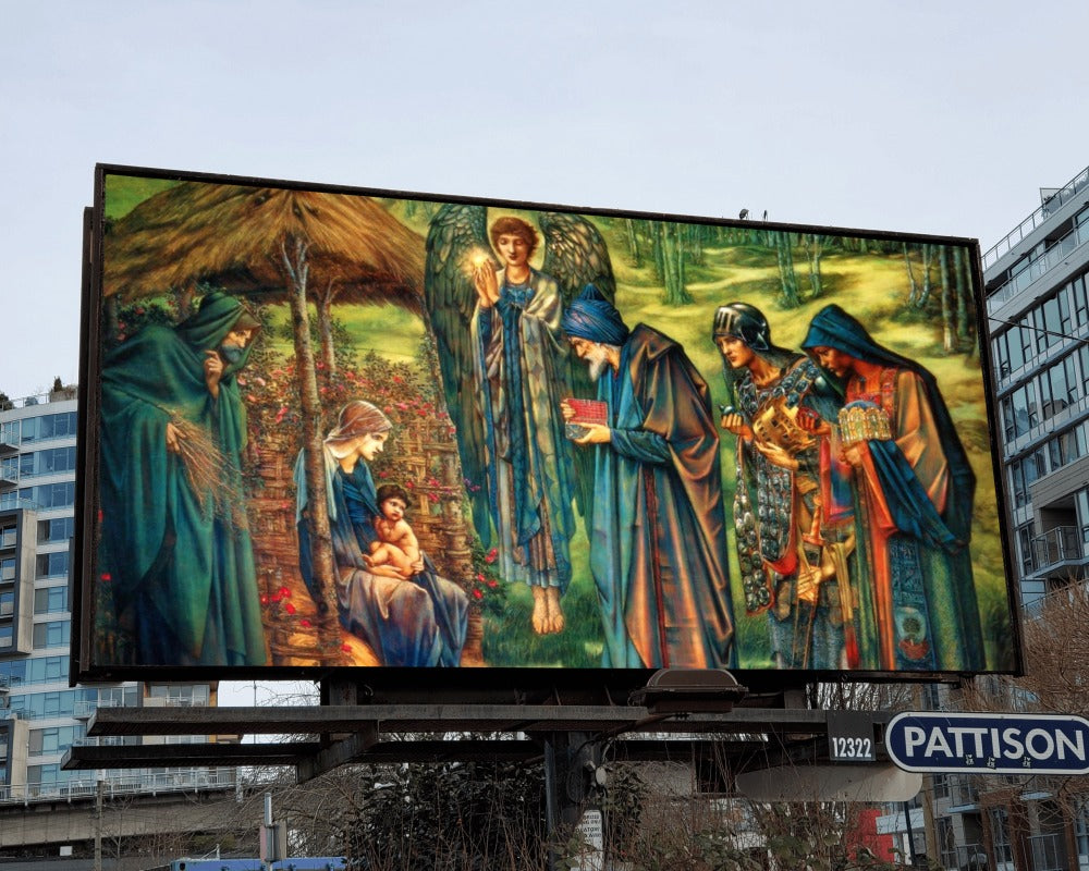 The Star of Bethlehem by Edward Burne-Jones 1890 Water Color Painting Tapestry Catholic Christian Orthodox Icon Bible Scripture Christ Gift