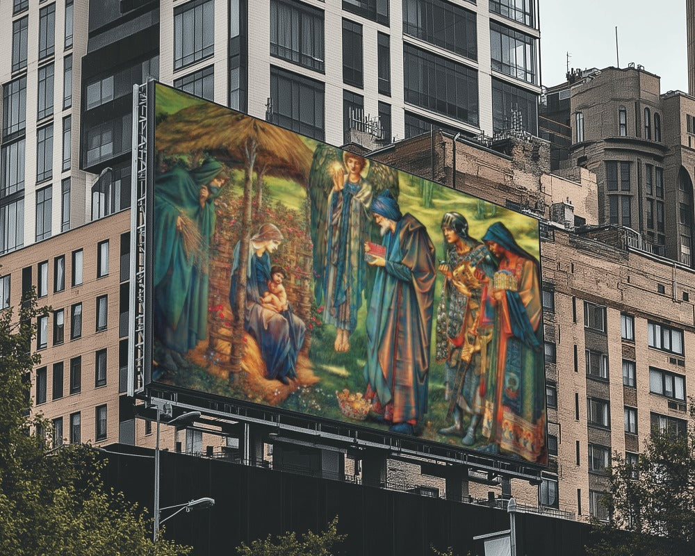 The Star of Bethlehem by Edward Burne-Jones 1890 Water Color Painting Tapestry Catholic Christian Orthodox Icon Bible Scripture Christ Gift