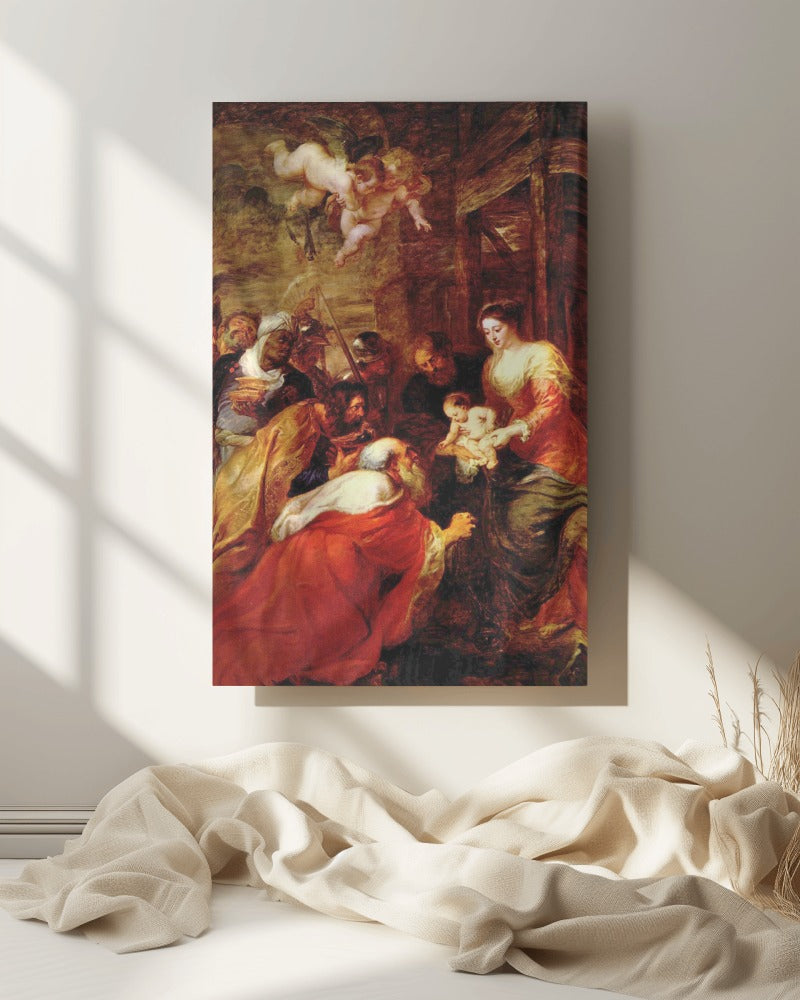 Jesus Adoration of the Magi Peter Paul Rubens c.1633 Louvain Painting Tapestry Catholic Christian Orthodox Icon Bible Scripture Christ Gift