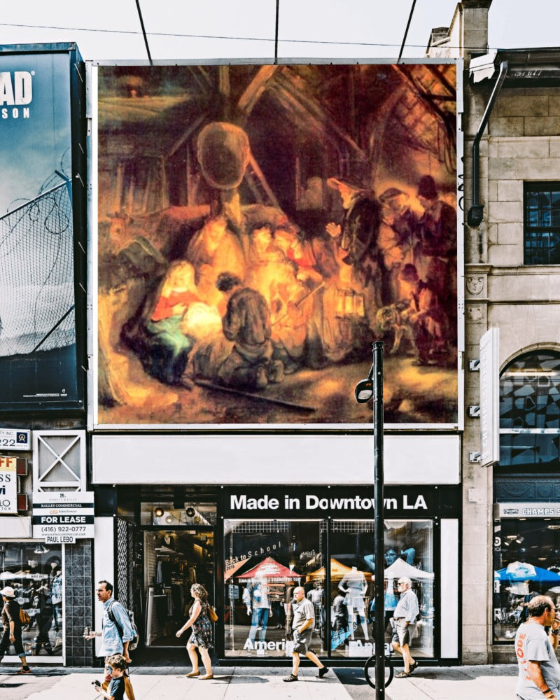 Rembrandt The Jesus Adoration of the Shepherds Holland c.1646 Painting Tapestry Catholic Christian Orthodox Icon Bible Scripture Christ Gift
