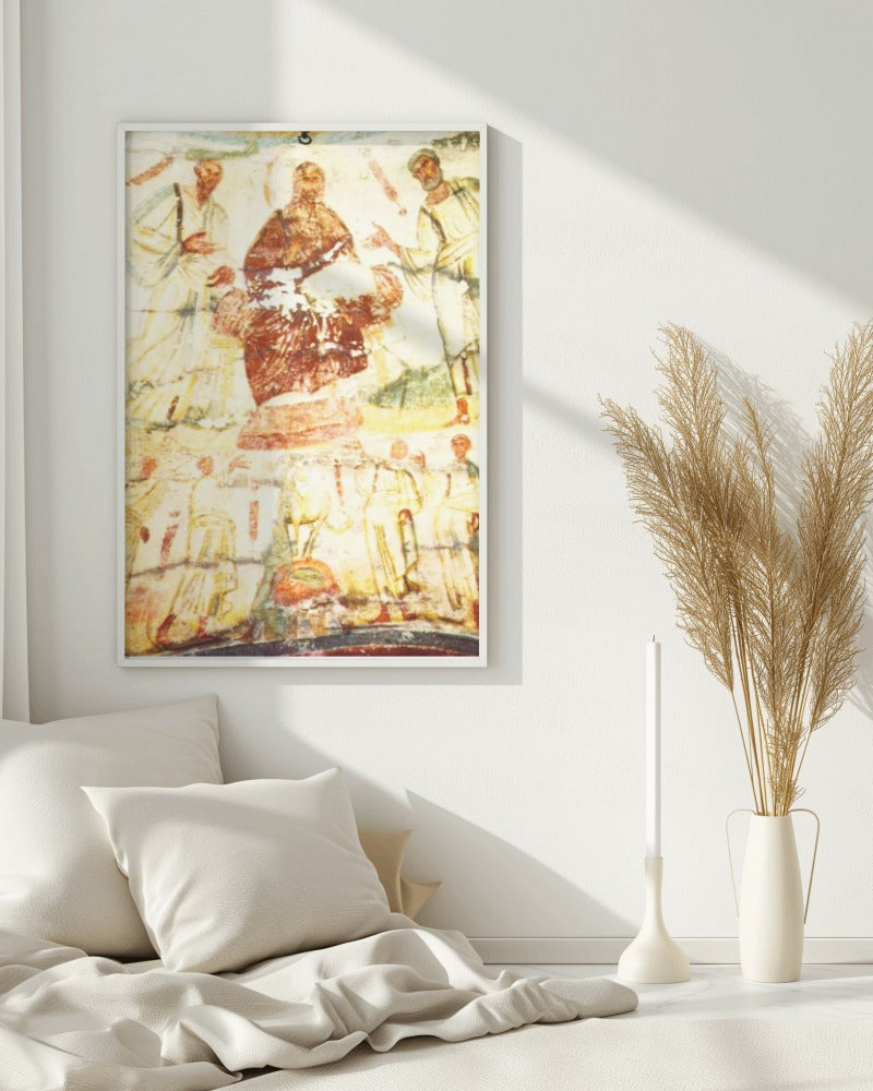 Jesus and Apostles Saint Marcellinus & Peter Catacomb 4th AD Painting Tapestry Catholic Christian Orthodox Icon Bible Scripture Christ Gift