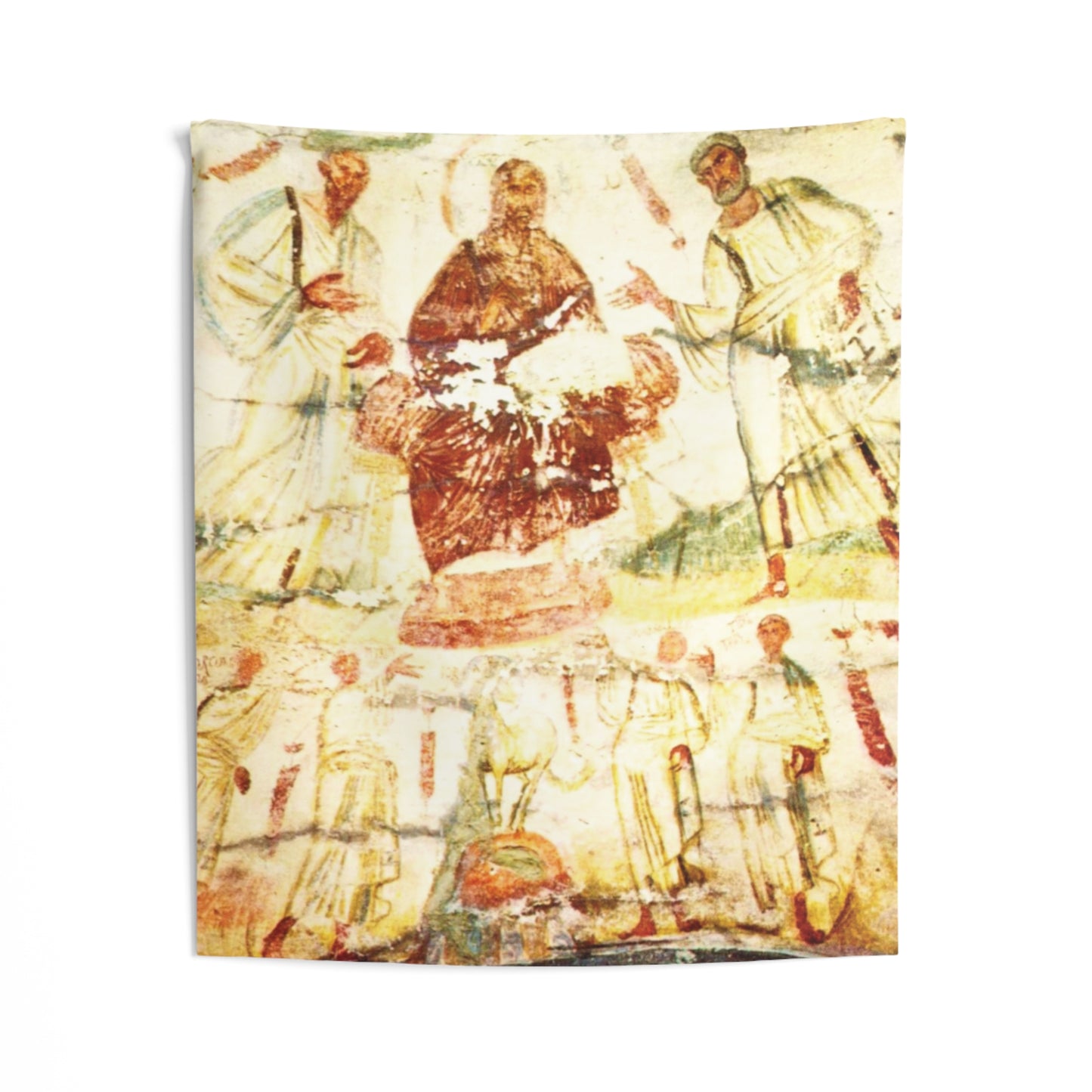 Jesus and Apostles Saint Marcellinus & Peter Catacomb 4th AD Painting Tapestry Catholic Christian Orthodox Icon Bible Scripture Christ Gift