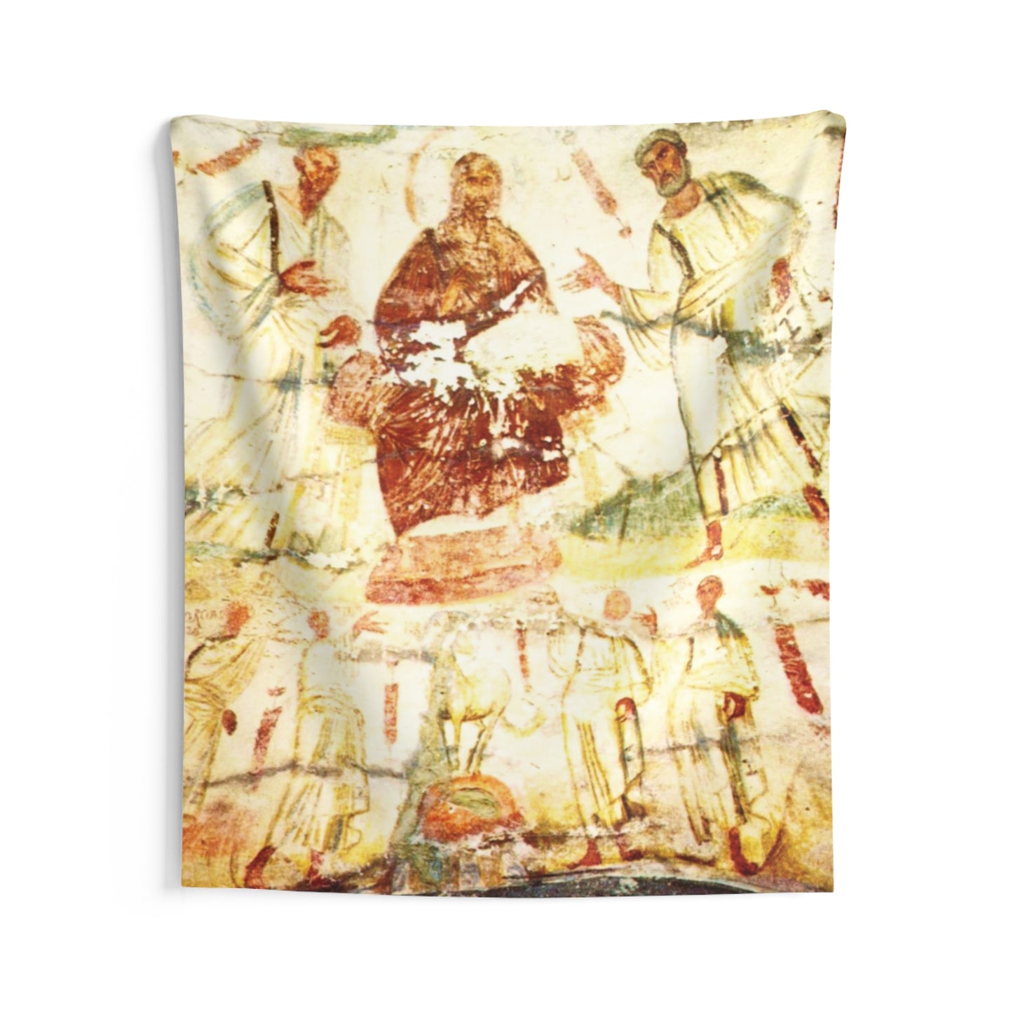Jesus and Apostles Saint Marcellinus & Peter Catacomb 4th AD Painting Tapestry Catholic Christian Orthodox Icon Bible Scripture Christ Gift