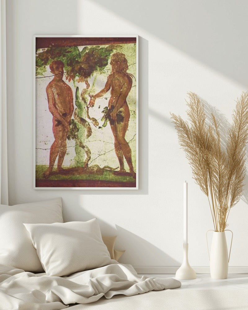 Adam and Eve in Saint Marcellinus & Peter Catacombs 4th AD Painting Tapestry Catholic Christian Orthodox Icon Bible Scripture Christmas Gift