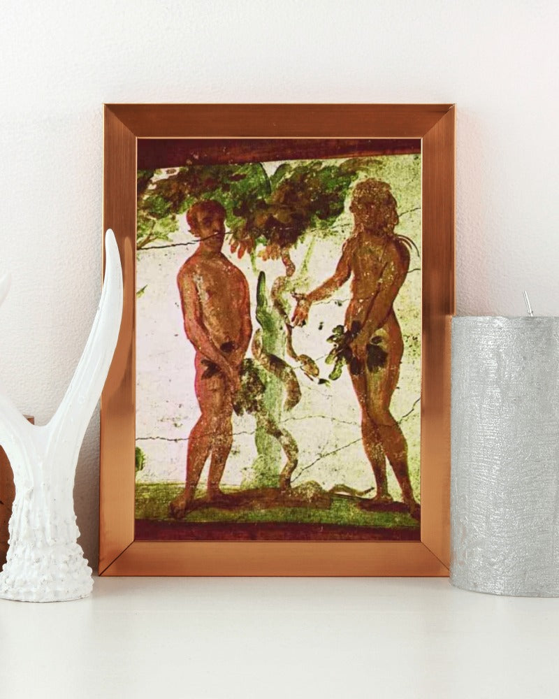 Adam and Eve in Saint Marcellinus & Peter Catacombs 4th AD Painting Tapestry Catholic Christian Orthodox Icon Bible Scripture Christmas Gift