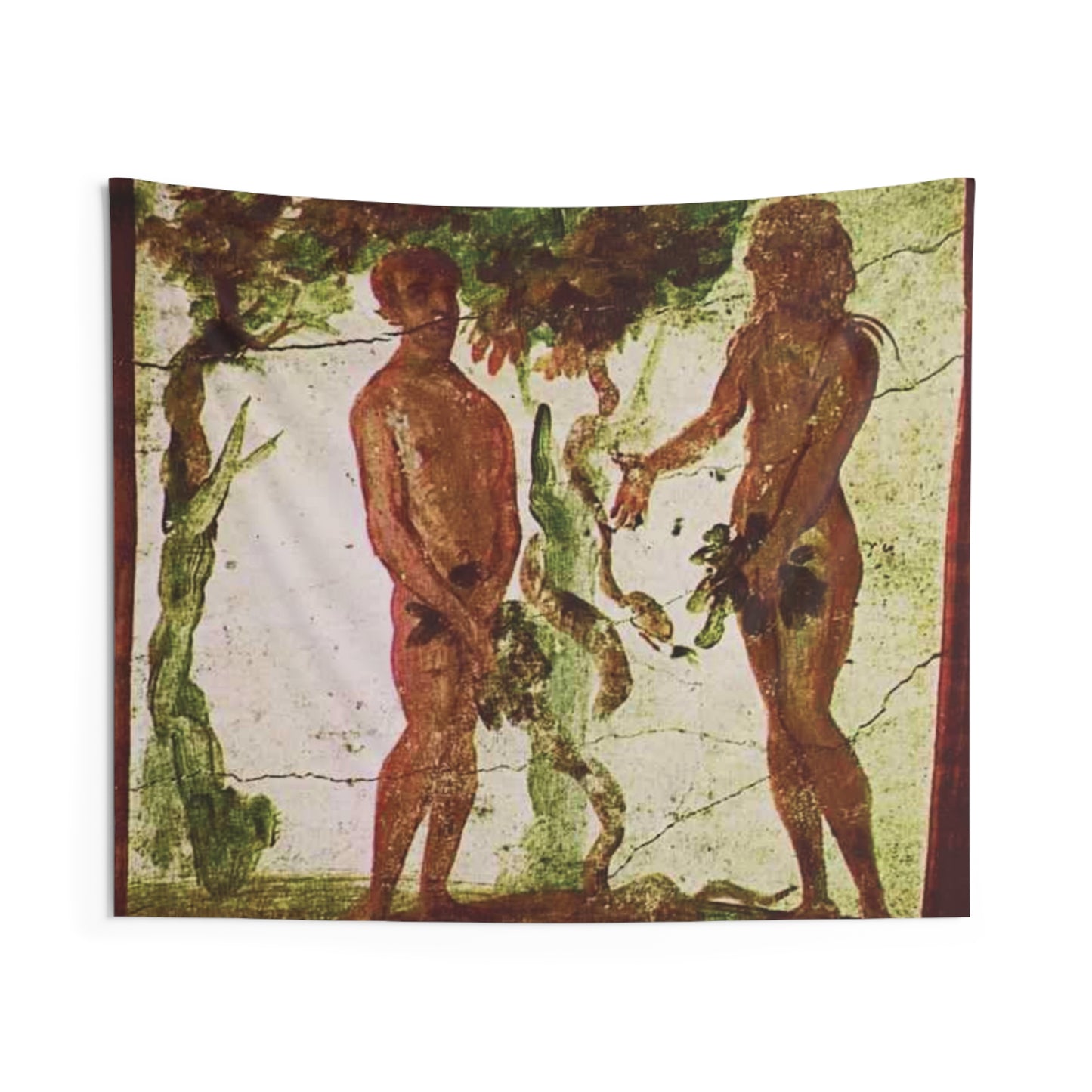 Adam and Eve in Saint Marcellinus & Peter Catacombs 4th AD Painting Tapestry Catholic Christian Orthodox Icon Bible Scripture Christmas Gift