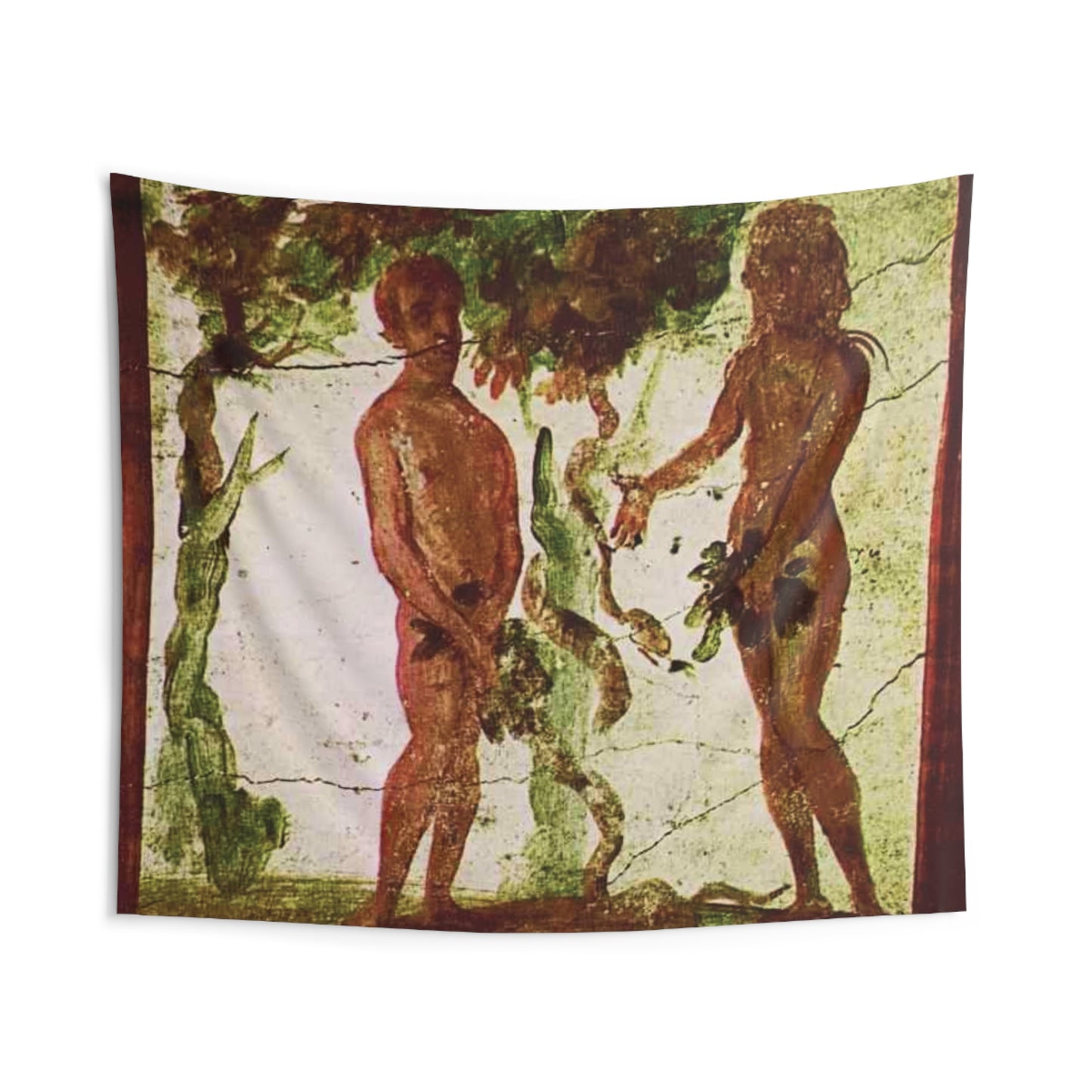 Adam and Eve in Saint Marcellinus & Peter Catacombs 4th AD Painting Tapestry Catholic Christian Orthodox Icon Bible Scripture Christmas Gift