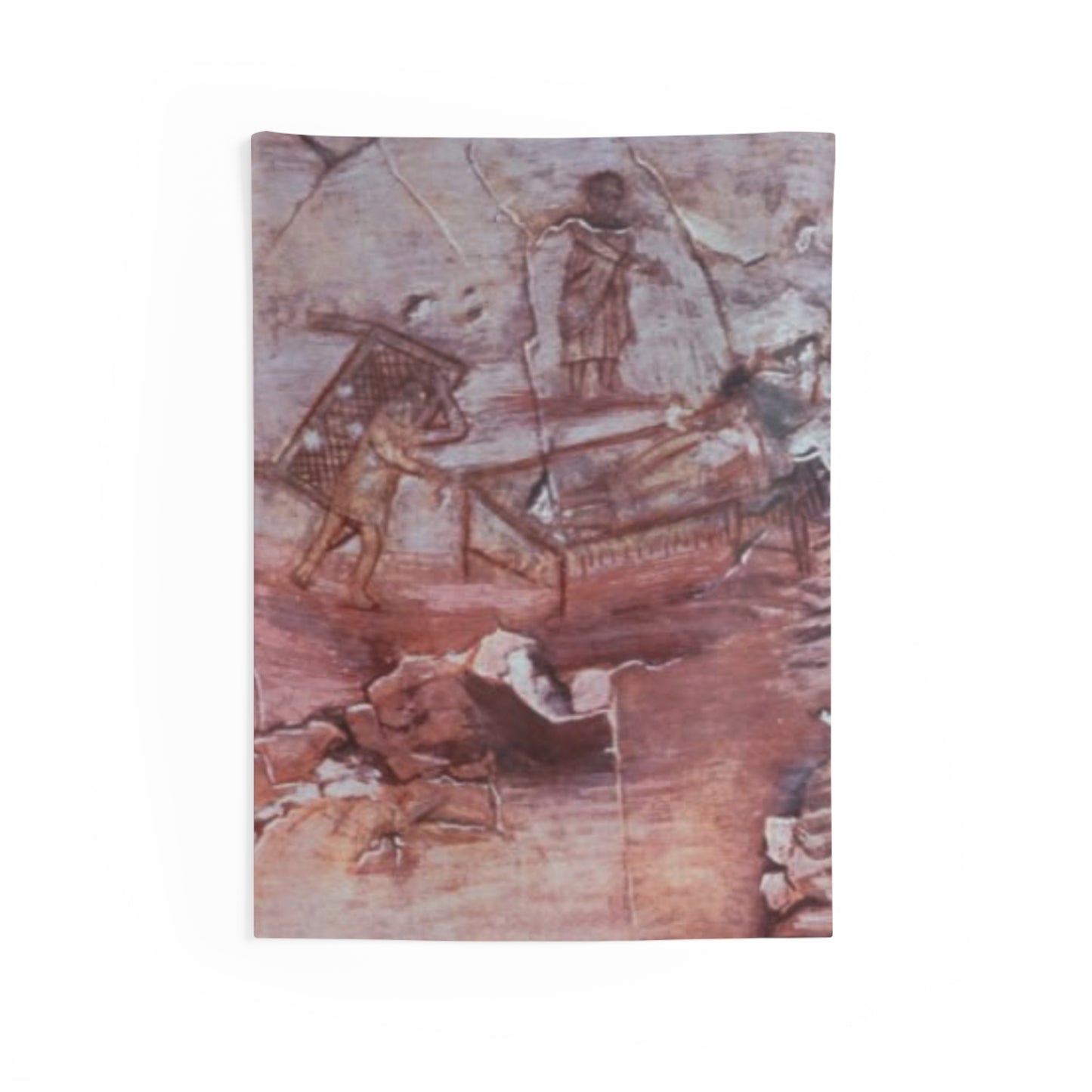 Jesus Christ Healing of Paralytic Dura Europos 3rd Century Wall Art Tapestry Catholic Christian Orthodox Icon Bible Scripture Christmas Gift