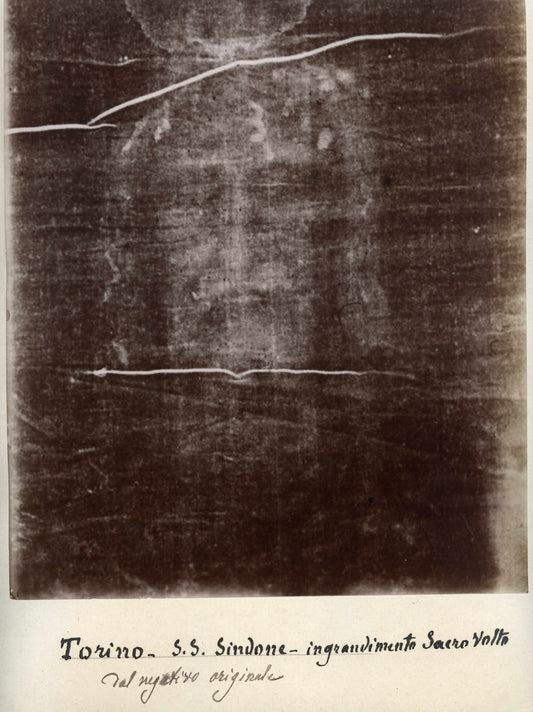 Christ Jesus Face Bible Shroud of Turin Original Photo (1898) Wall Art Tapestry Catholic, Christian, Orthodox Icon Scripture Christmas Gift