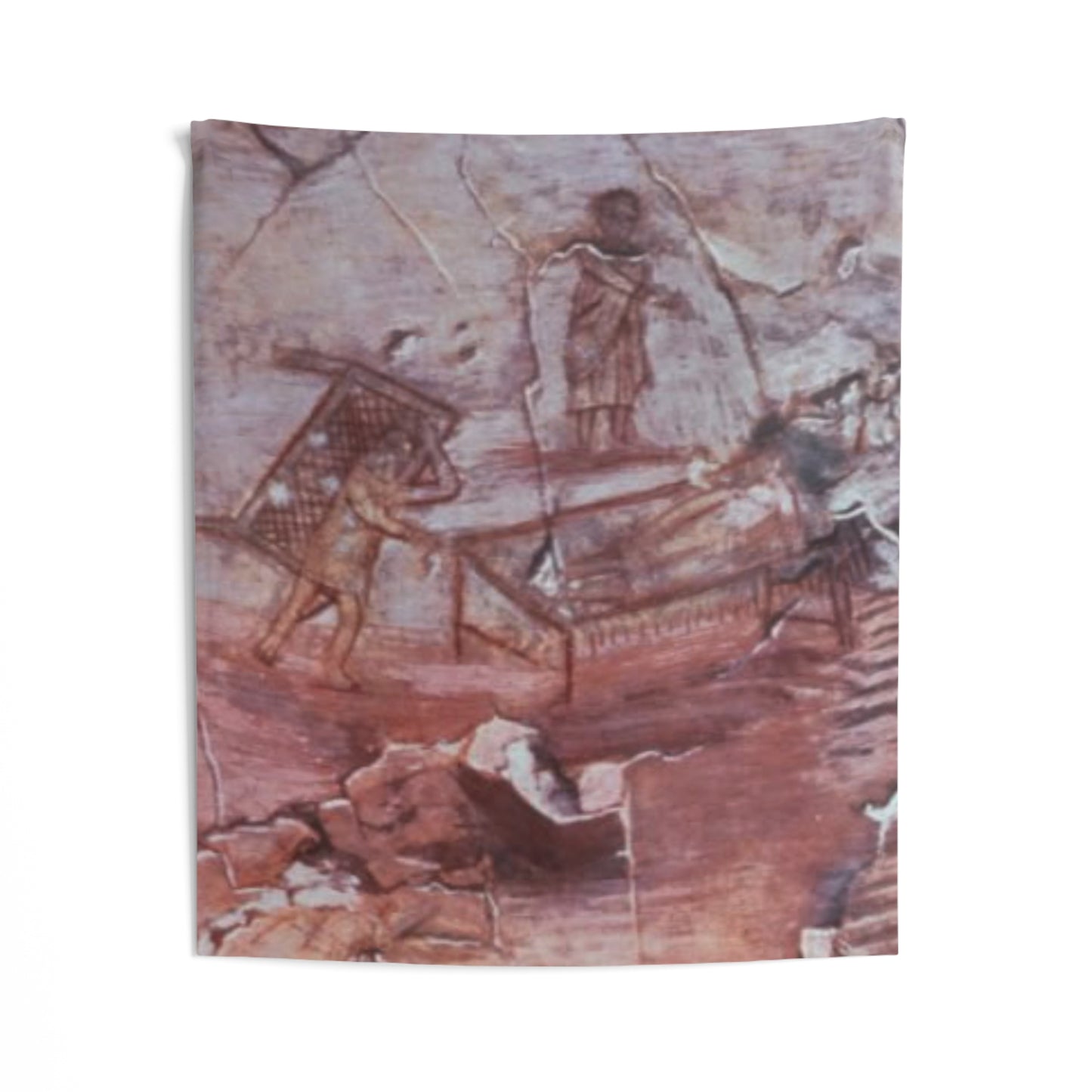 Jesus Christ Healing of Paralytic Dura Europos 3rd Century Wall Art Tapestry Catholic Christian Orthodox Icon Bible Scripture Christmas Gift