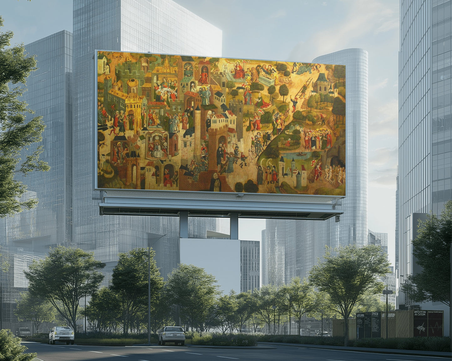 Passion of the Christ Panel Painting Church of Saint James 1480 Oil on Wood Tapestry Orthodox Catholic Christian Bible Scripture Christ Gift