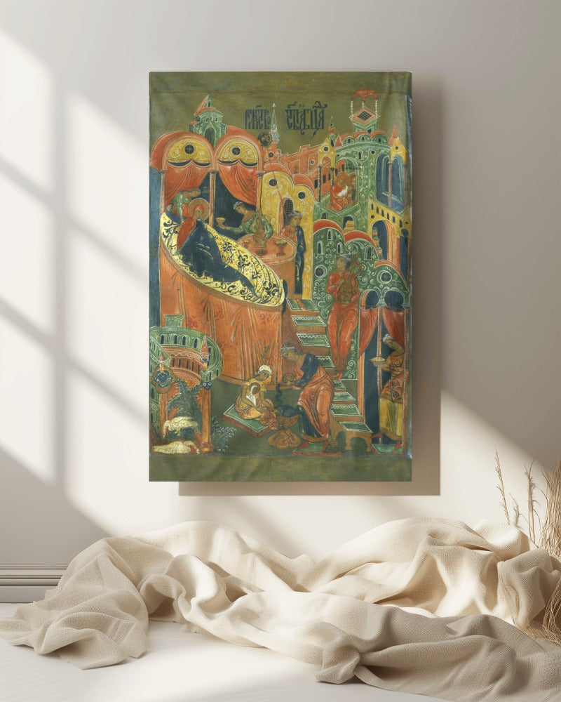 Nativity of the Theotokos Byzantine Orthodox Icon September 8 Great Feast Painting Tapestry Catholic Christian Bible Scripture Christ Gift