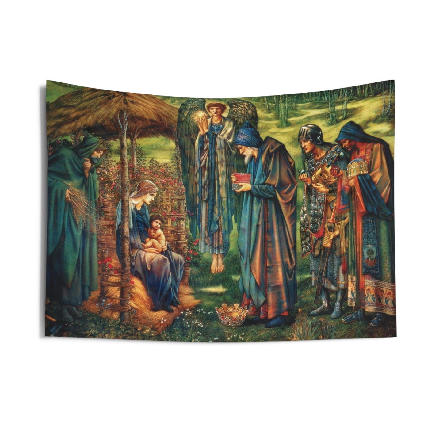 The Star of Bethlehem by Edward Burne-Jones 1890 Water Color Painting Tapestry Catholic Christian Orthodox Icon Bible Scripture Christ Gift