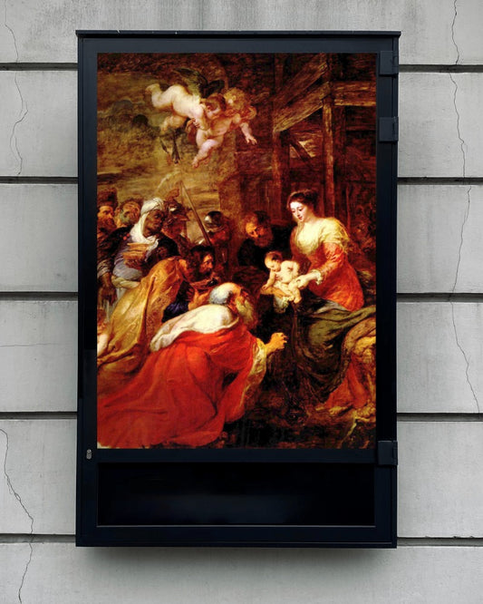 Jesus Adoration of the Magi Peter Paul Rubens c.1633 Louvain Painting Tapestry Catholic Christian Orthodox Icon Bible Scripture Christ Gift