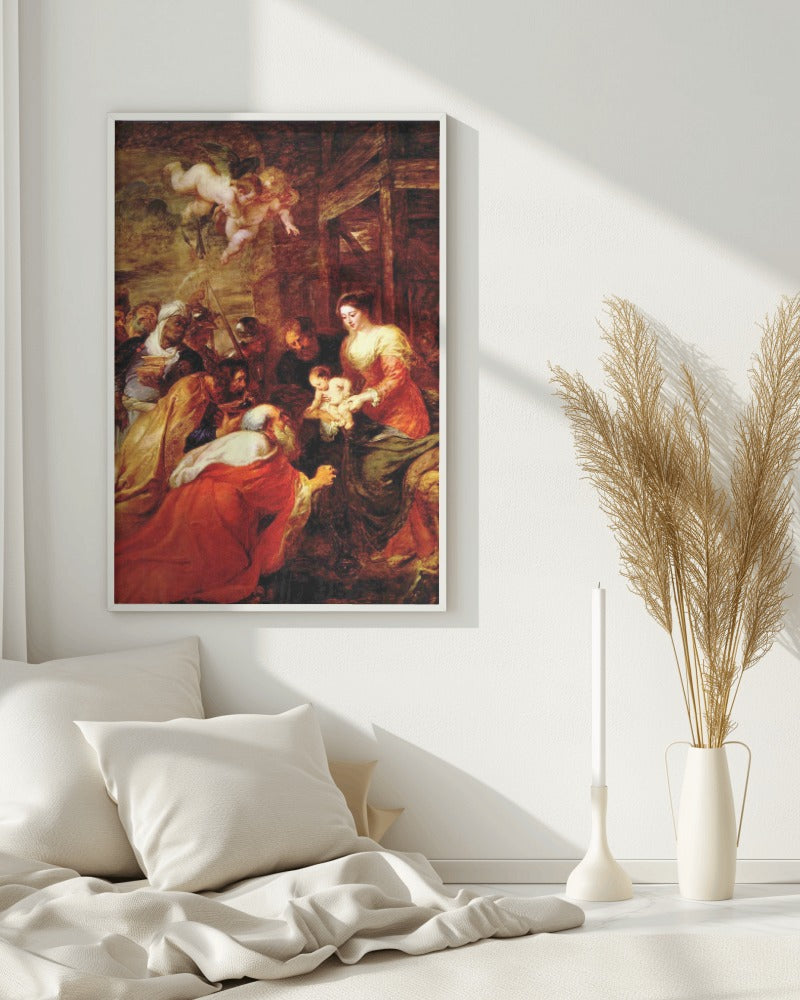 Jesus Adoration of the Magi Peter Paul Rubens c.1633 Louvain Painting Tapestry Catholic Christian Orthodox Icon Bible Scripture Christ Gift