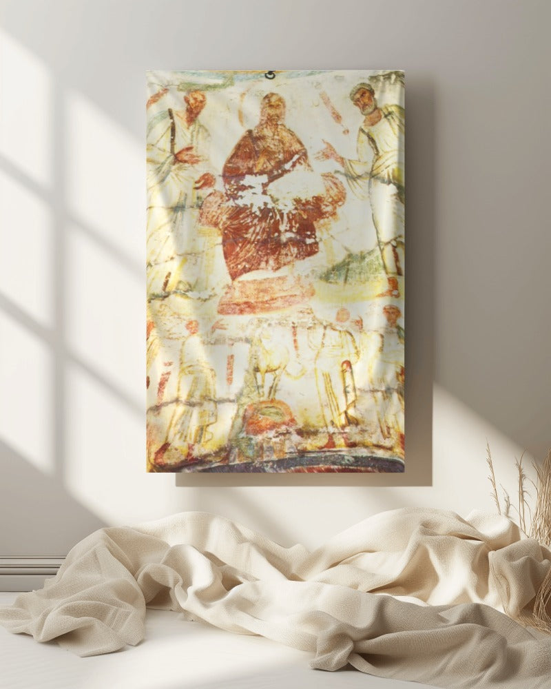 Jesus and Apostles Saint Marcellinus & Peter Catacomb 4th AD Painting Tapestry Catholic Christian Orthodox Icon Bible Scripture Christ Gift