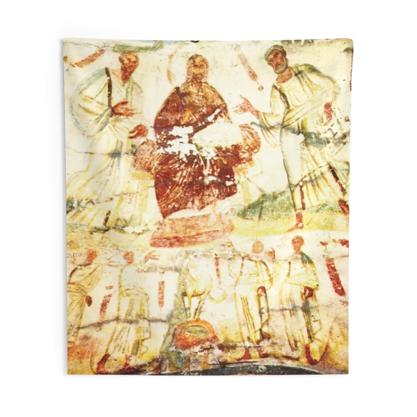 Jesus and Apostles Saint Marcellinus & Peter Catacomb 4th AD Painting Tapestry Catholic Christian Orthodox Icon Bible Scripture Christ Gift