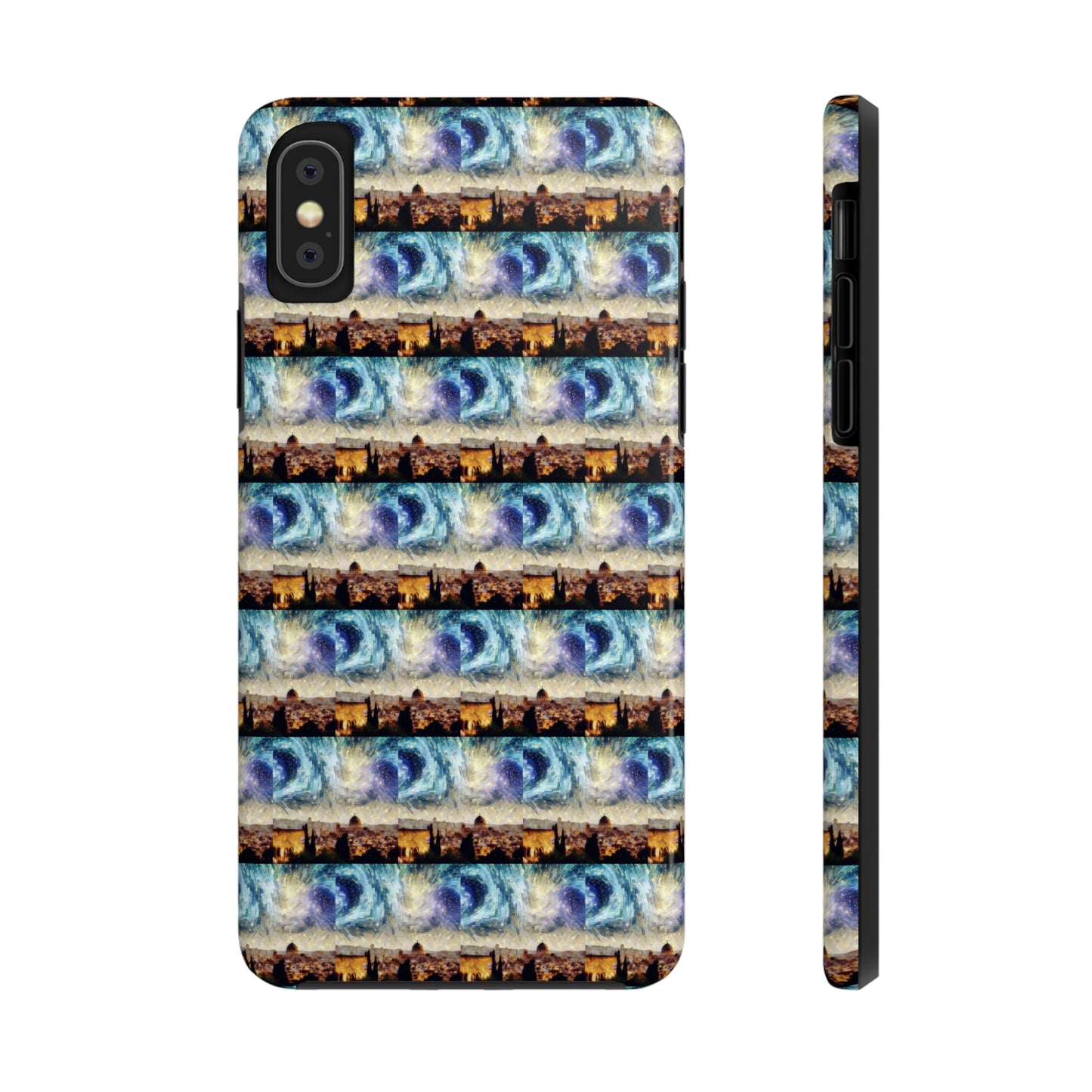 AImagination Collection iPhone Tough Case - "Starry Jerusalem" - The God Ball Originals by Chris Rabalais (2024)