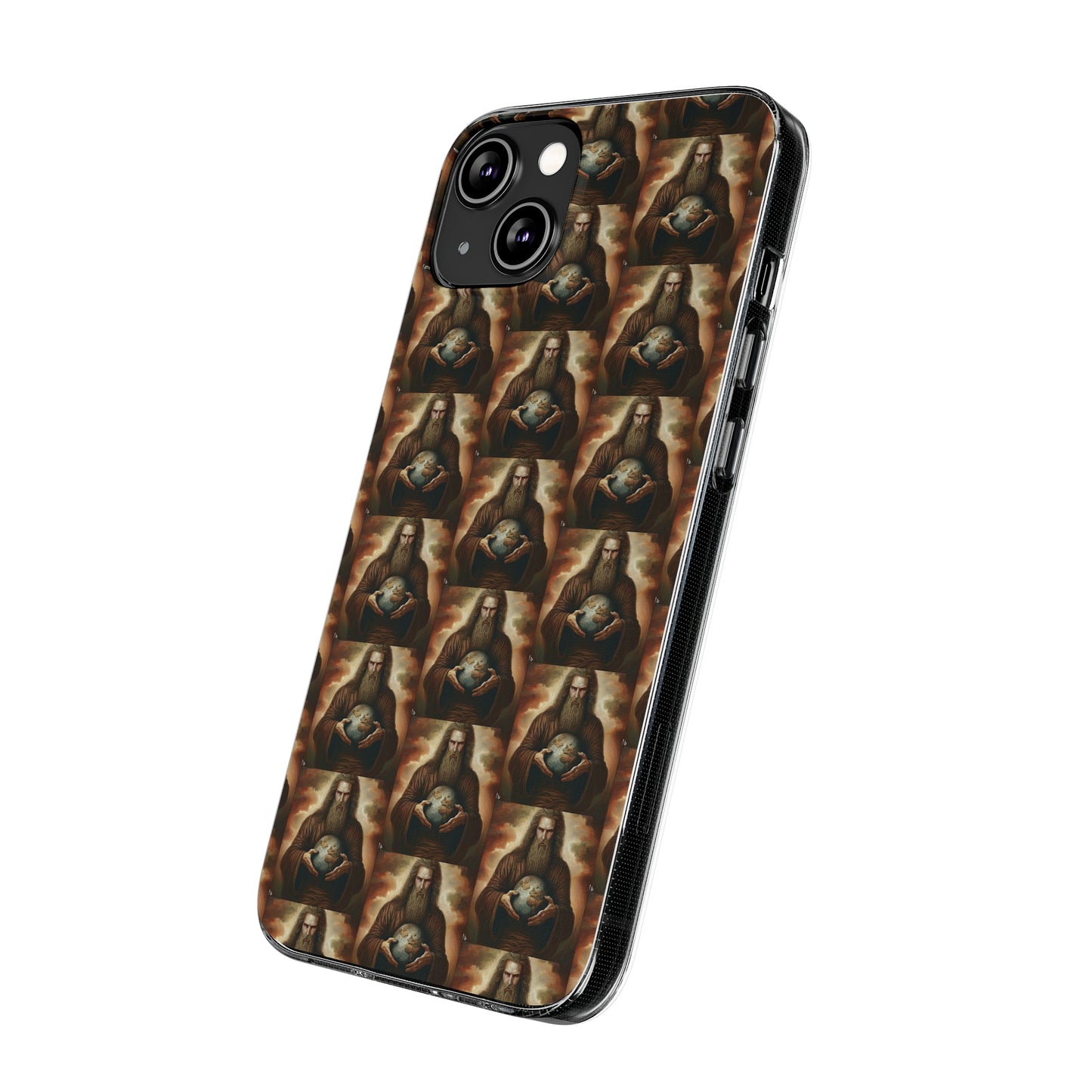 AImagination Collection Soft Phone Cases - "Yahweh's World" - The God Ball Originals by Chris Rabalais (2024)