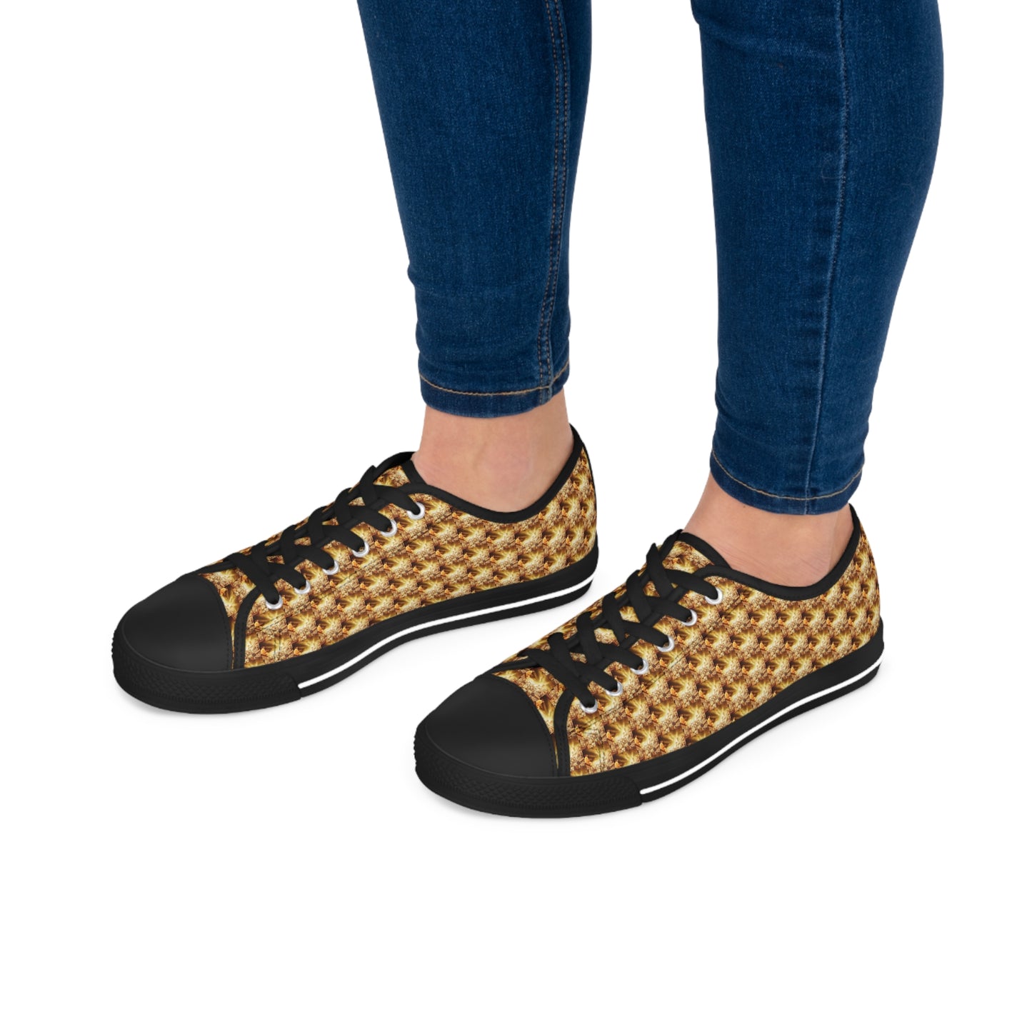 AImagination Collection Women's Low Top Sneakers - "The Golden Kingdom" - The God Ball Originals by Chris Rabalais (2024)