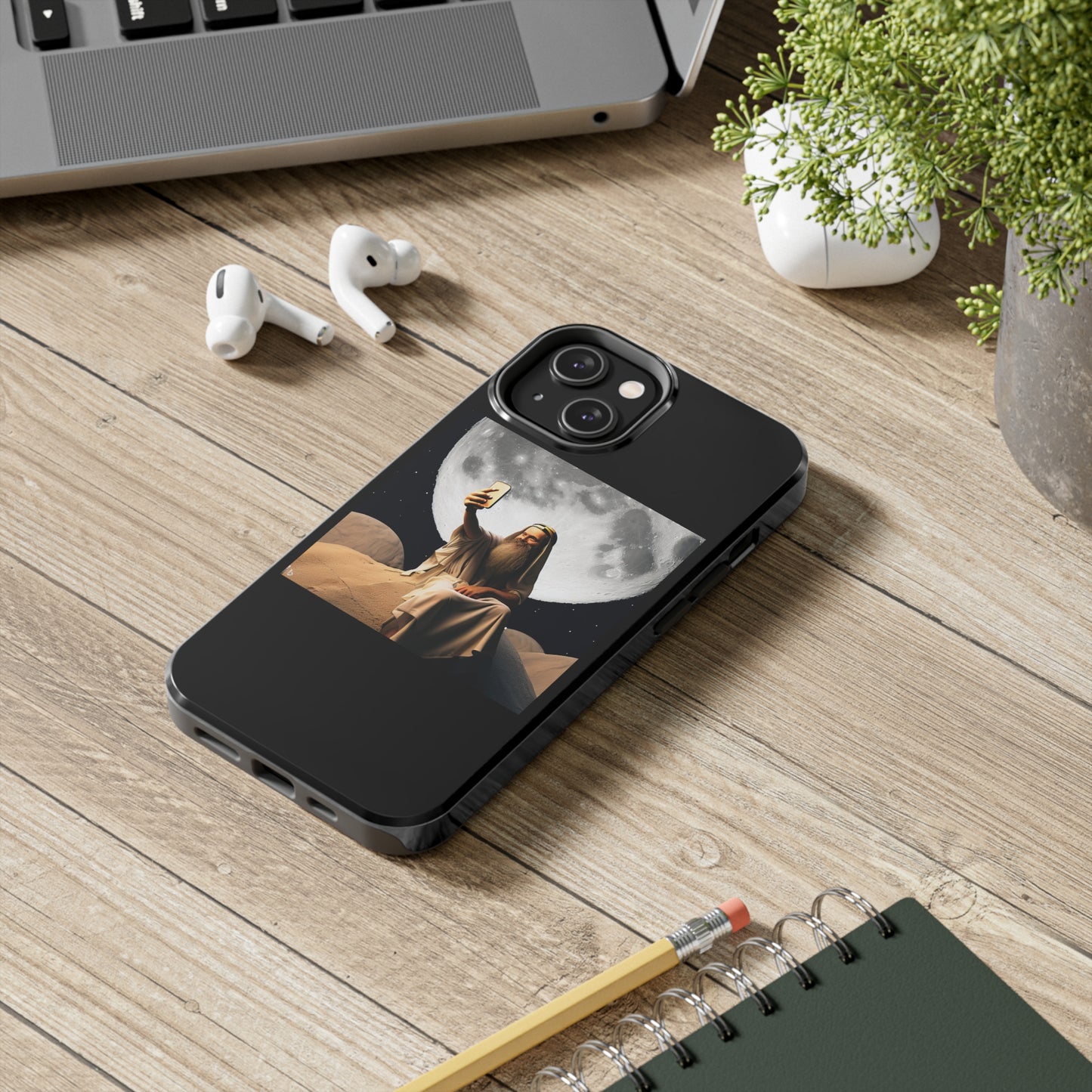 AImagination Collection iPhone Tough Case - "The Old and The New" - The God Ball Originals by Chris Rabalais (2024)