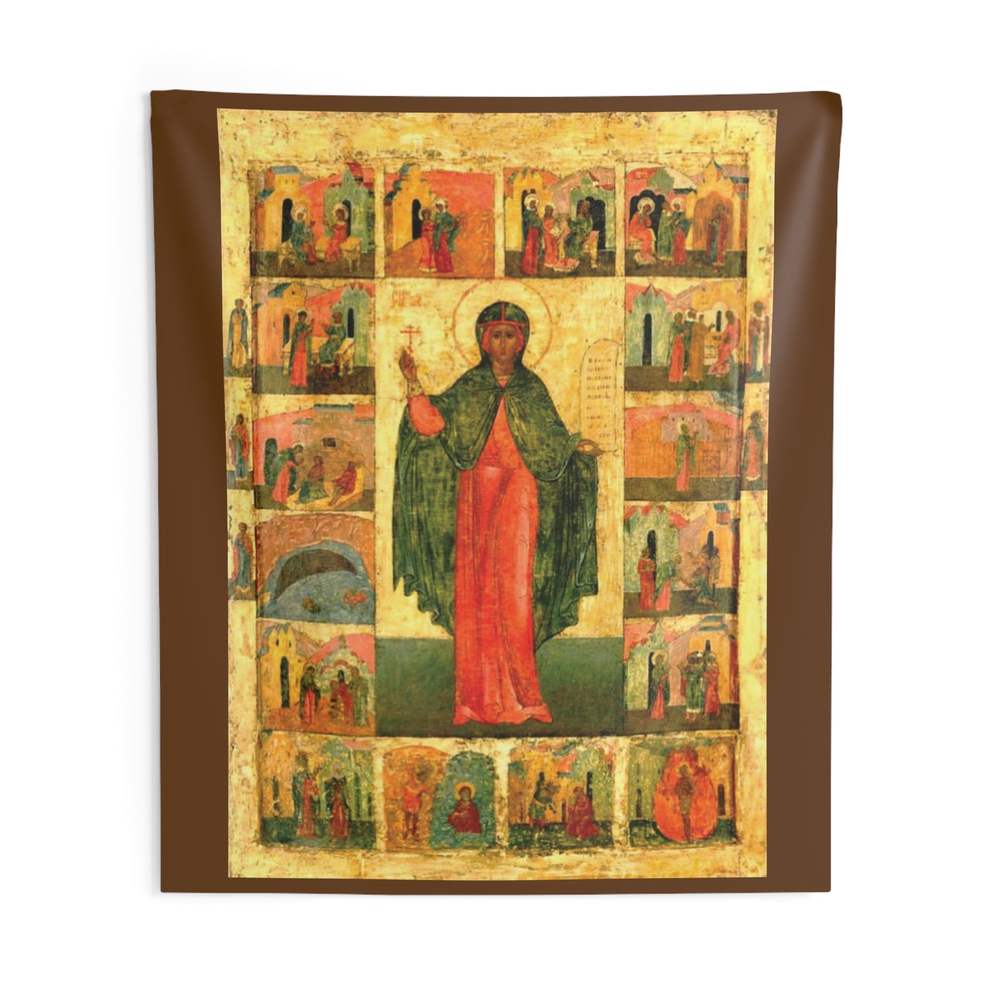 Saint Anastasia the Roman Byzantine Orthodox Icon 3rd Century October 29 Feast Home Tapestry Catholic Christian Bible Scripture Christ Gift