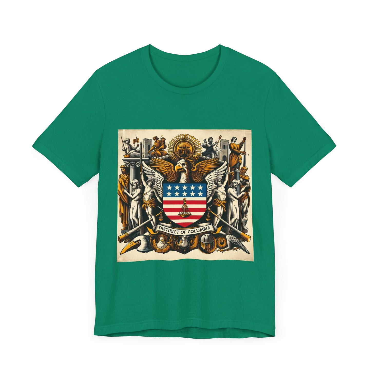 Washington DC Vintage Christian Crusader - Unisex Jersey Tee - USA - 100% Charity Benefit - The God Vote Collection by Chris Rabalais