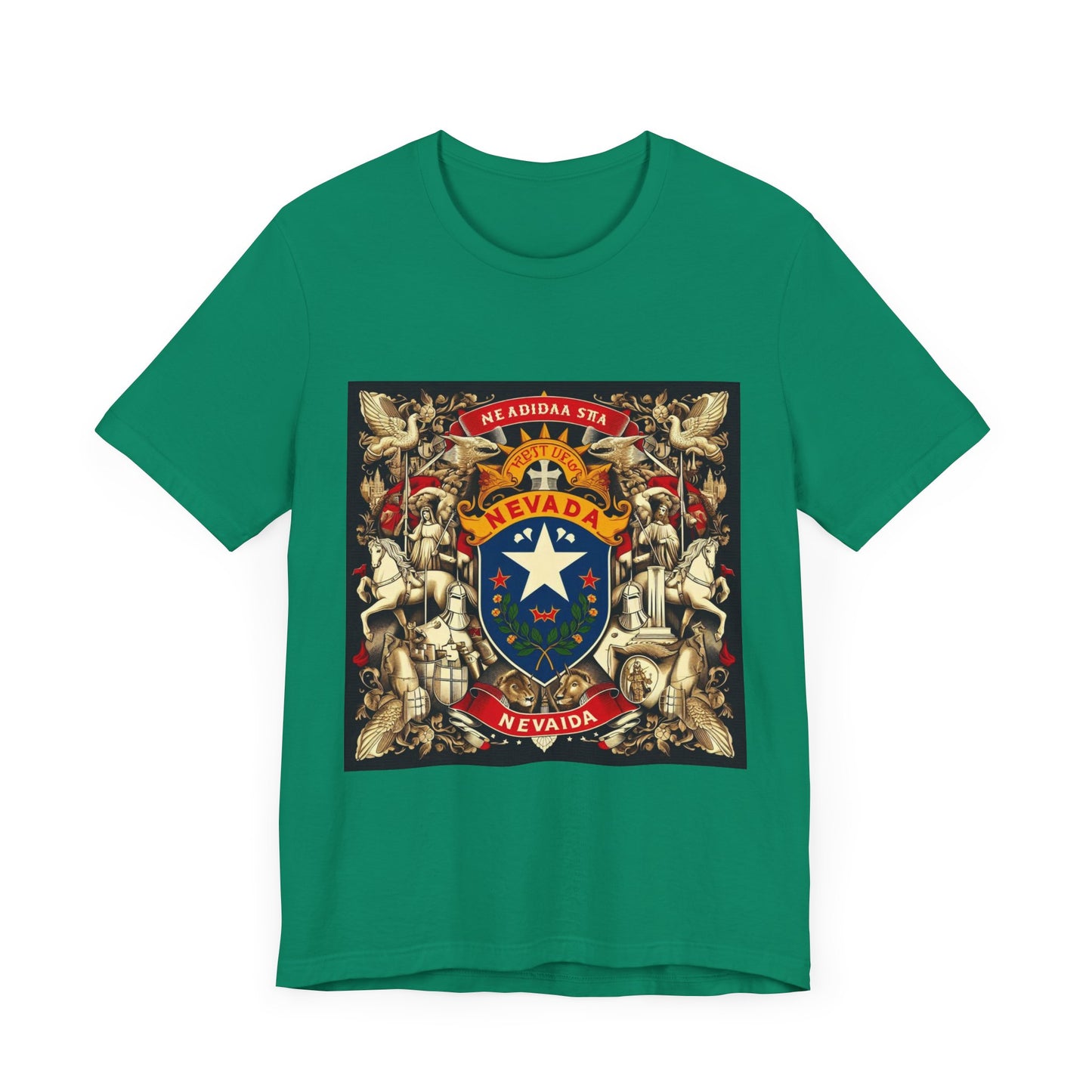 Nevada Vintage Christian Crusader - Unisex Jersey Tee - USA - 100% Charity Benefit - The God Vote Collection by Chris Rabalais