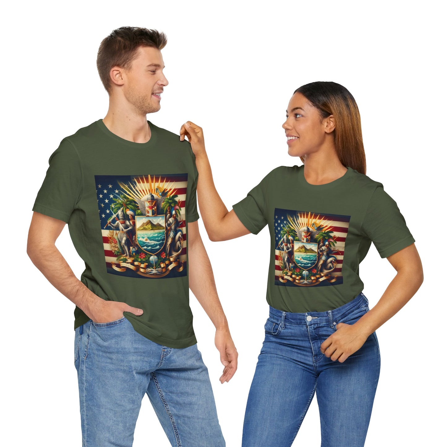American Samoa Vintage Christian Crusader - Unisex Jersey Tee - USA - 100% Charity Benefit - The God Vote Collection by Chris Rabalais