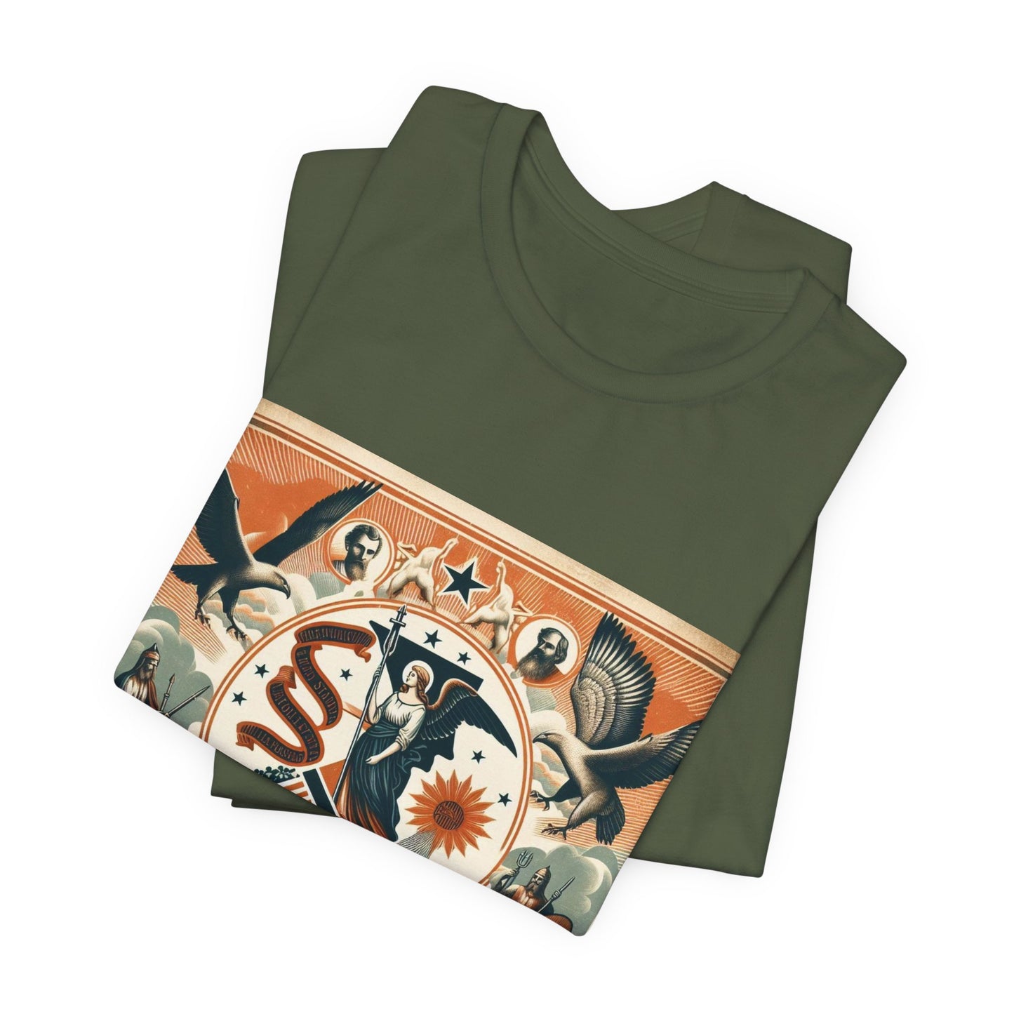 Illinois Vintage Christian Crusader - Unisex Jersey Tee - USA - 100% Charity Benefit - The God Vote Collection by Chris Rabalais