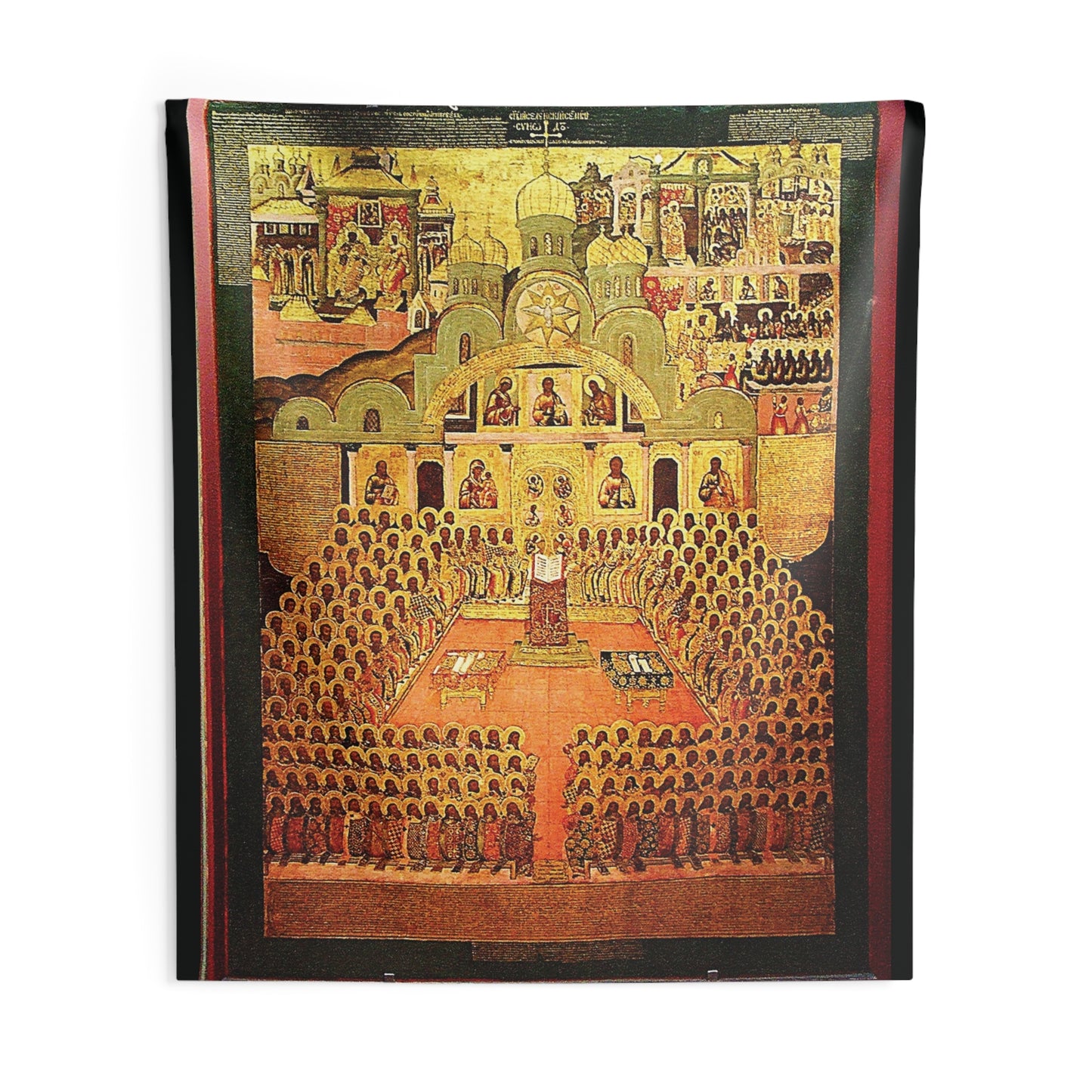 Holy Fathers of Seventh Ecumenical Council Byzantine Orthodox Icon Oct 15 Home Decor Tapestry Catholic Christian Bible Scripture Christ Gift