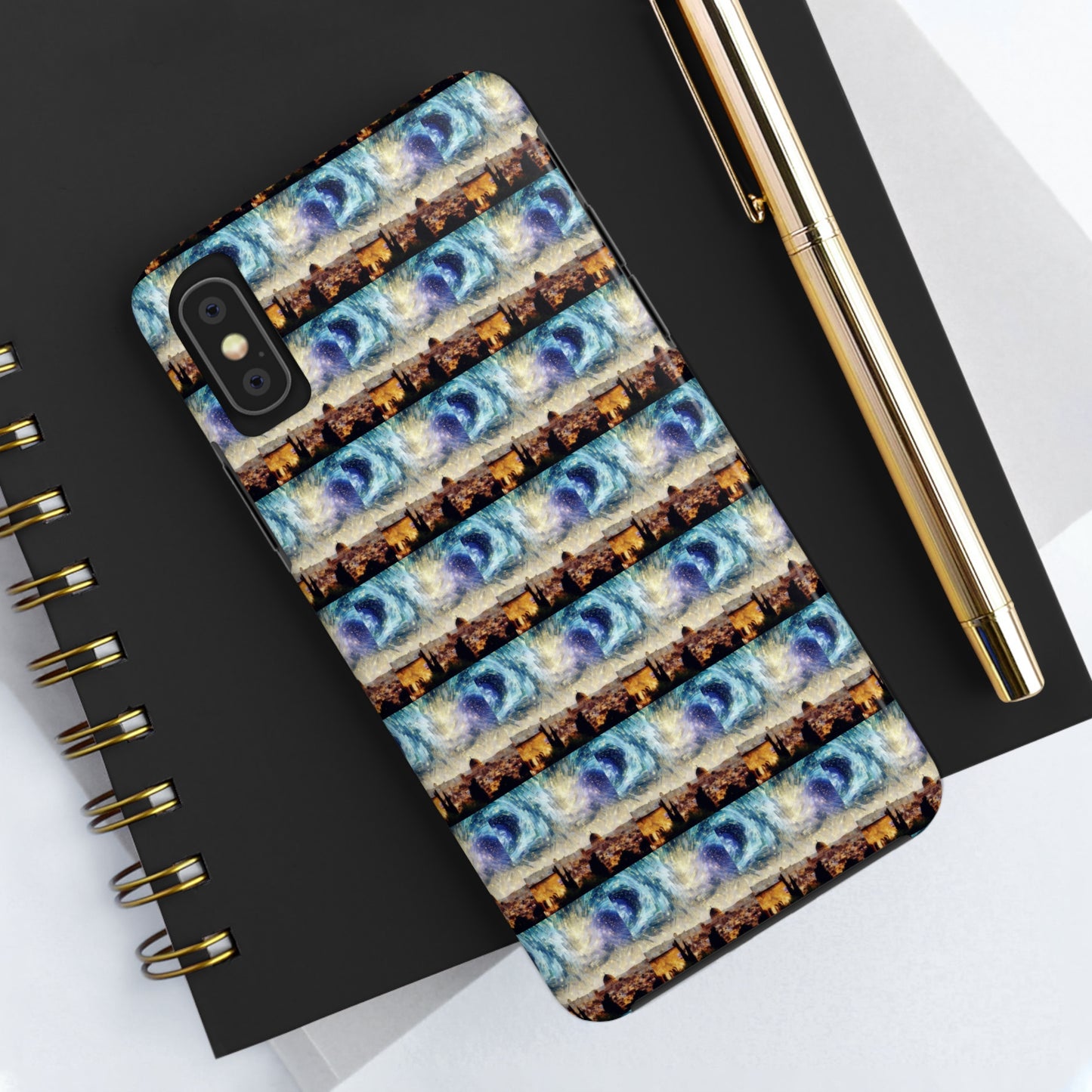 AImagination Collection iPhone Tough Case - "Starry Jerusalem" - The God Ball Originals by Chris Rabalais (2024)
