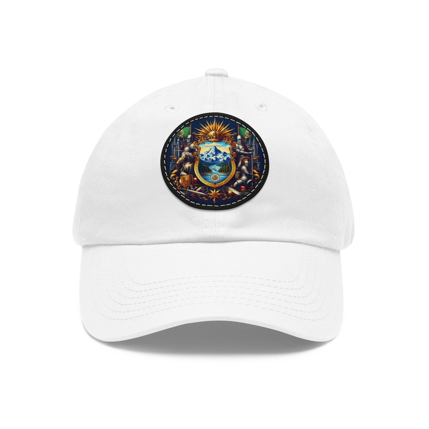 Washington Vintage Christian Crusader Campaign Hat - Chino Twill Leather Logo - 100% Charity - The God Vote Collection by Chris Rabalais
