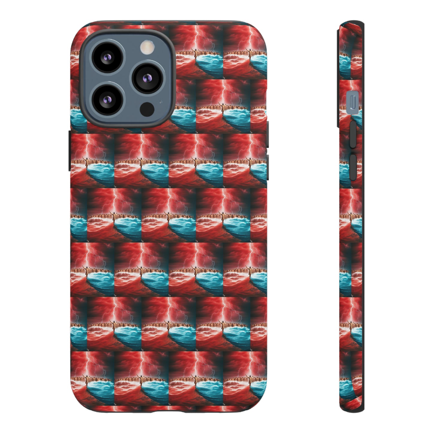 AImagination Collection iPhone Tough Case - "Standing in the Gap" - The God Ball Originals by Chris Rabalais (2024)
