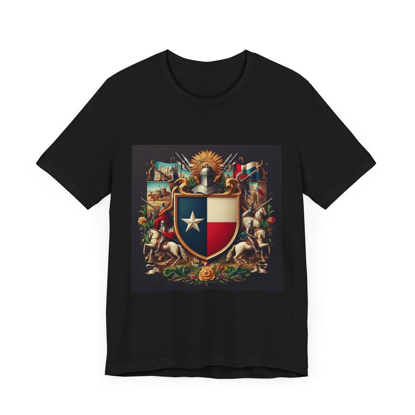 Texas Vintage Christian Crusader - Unisex Jersey Tee - USA - 100% Charity Benefit - The God Vote Collection by Chris Rabalais