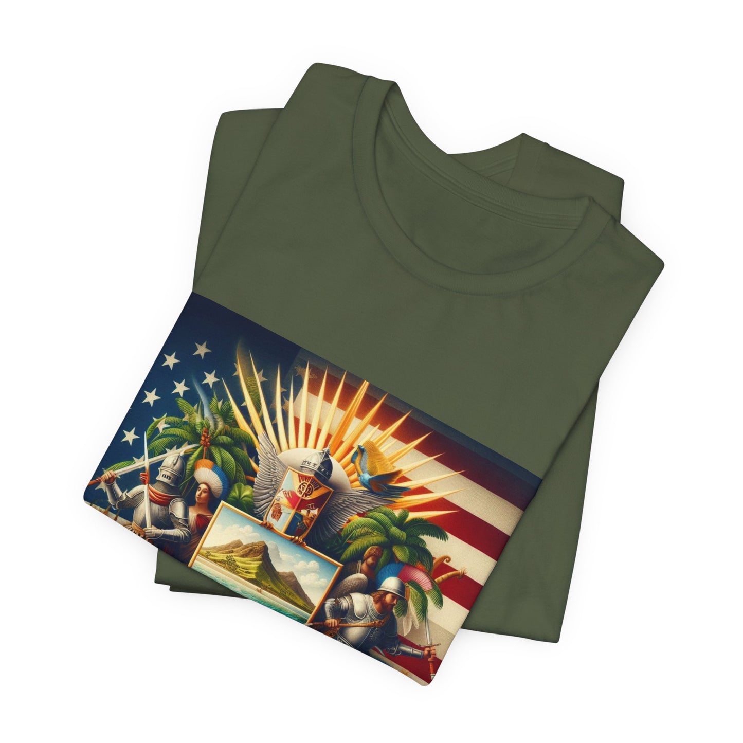 American Samoa Vintage Christian Crusader - Unisex Jersey Tee - USA - 100% Charity Benefit - The God Vote Collection by Chris Rabalais