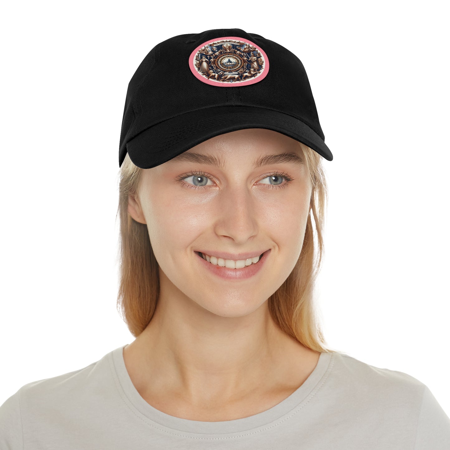 New Hampshire Vintage Christian Crusader Campaign Hat - Chino Twill Leather Logo - 100% Charity - The God Vote Collection by Chris Rabalais