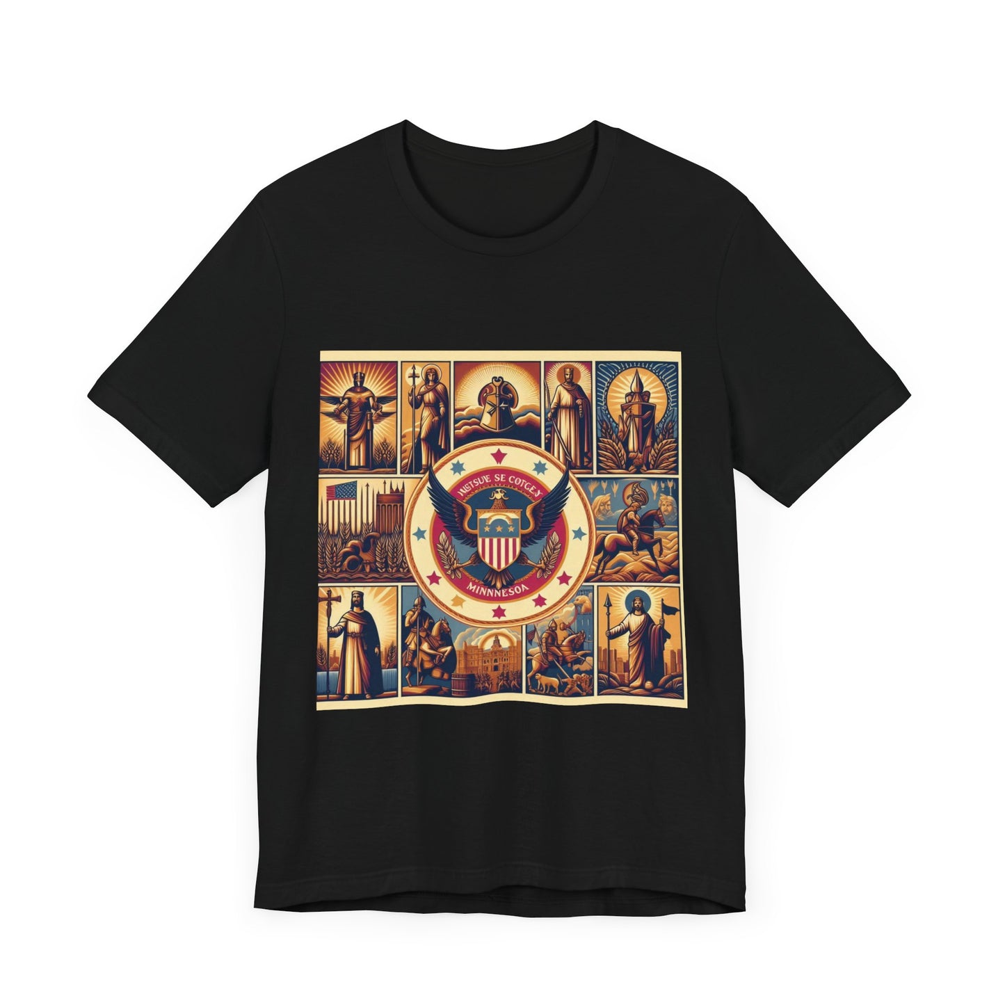 Minnesota Vintage Christian Crusader - Unisex Jersey Tee - USA - 100% Charity Benefit - The God Vote Collection by Chris Rabalais
