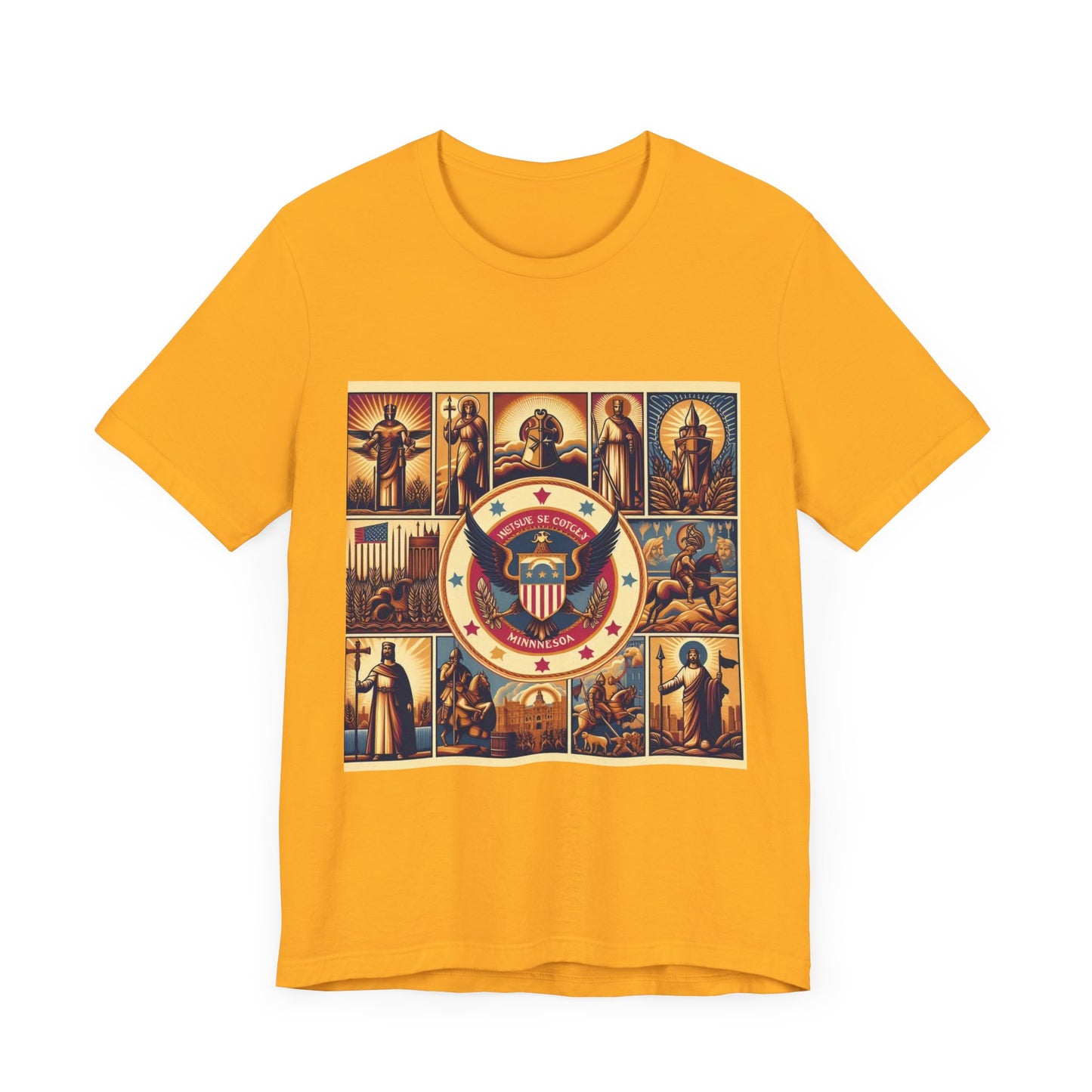 Minnesota Vintage Christian Crusader - Unisex Jersey Tee - USA - 100% Charity Benefit - The God Vote Collection by Chris Rabalais