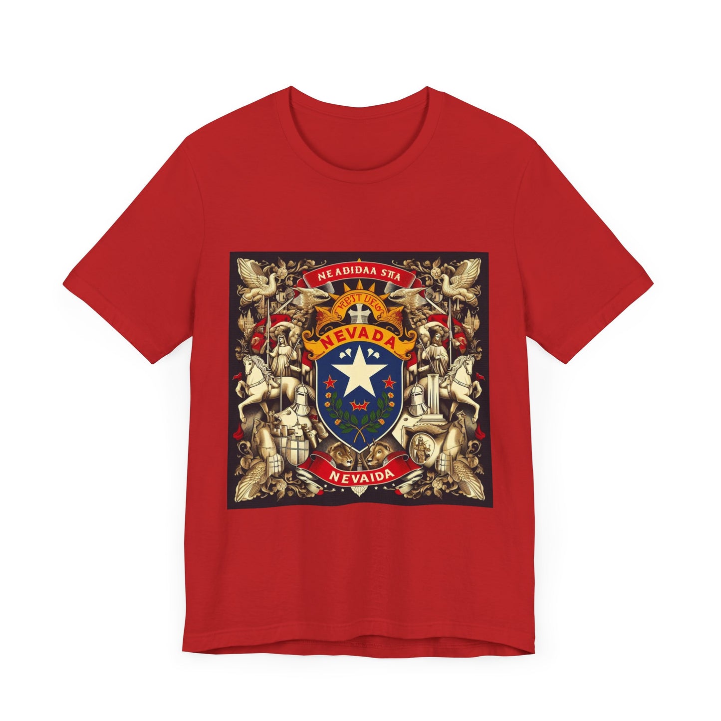 Nevada Vintage Christian Crusader - Unisex Jersey Tee - USA - 100% Charity Benefit - The God Vote Collection by Chris Rabalais