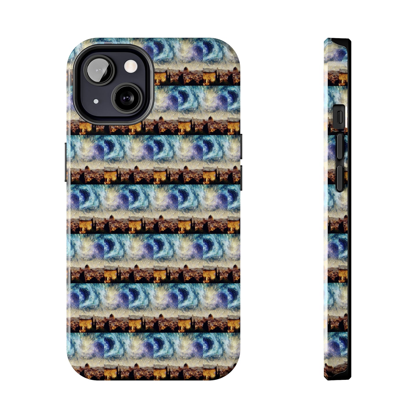 AImagination Collection iPhone Tough Case - "Starry Jerusalem" - The God Ball Originals by Chris Rabalais (2024)