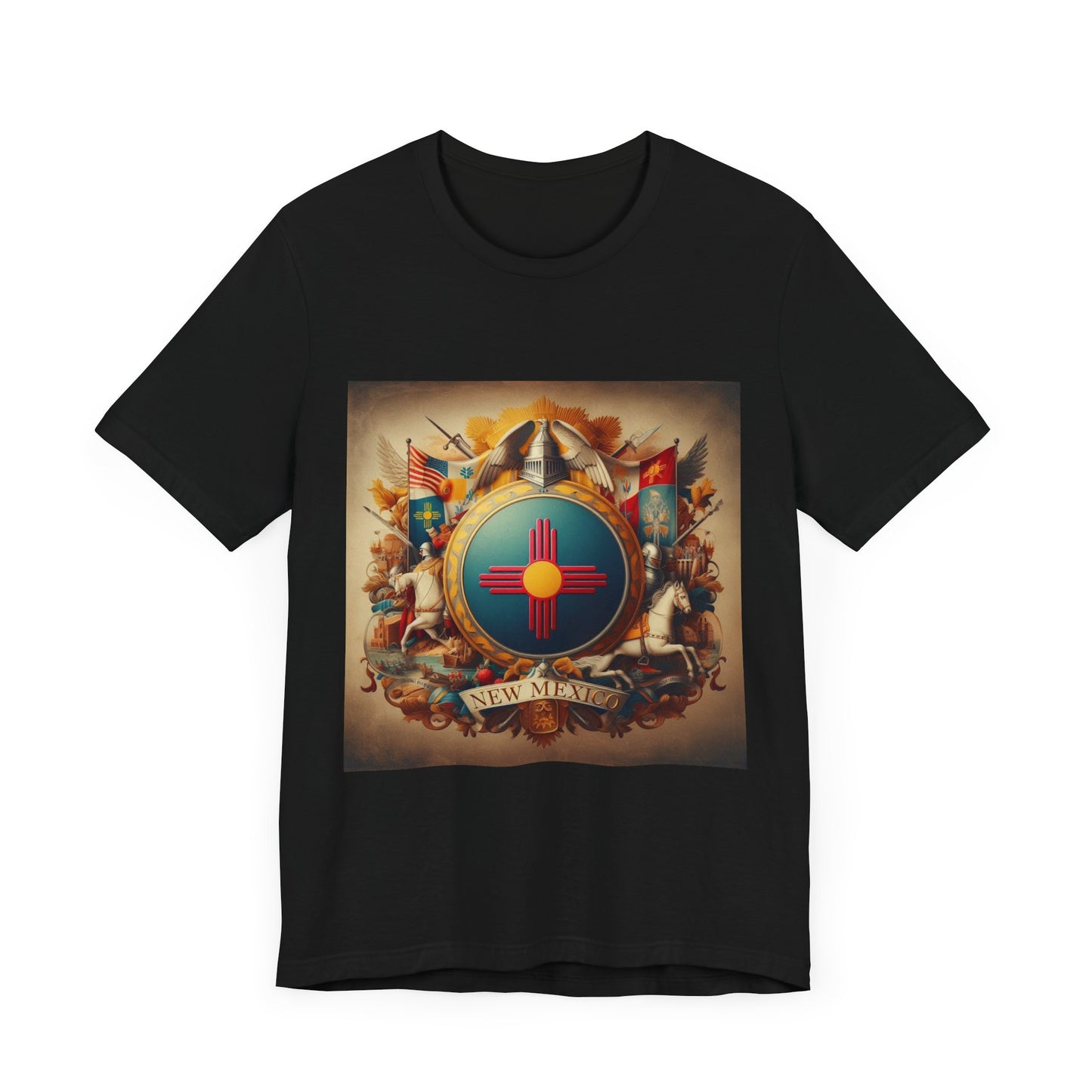 New Mexico Vintage Christian Crusader - Unisex Jersey Tee - USA - 100% Charity Benefit - The God Vote Collection by Chris Rabalais