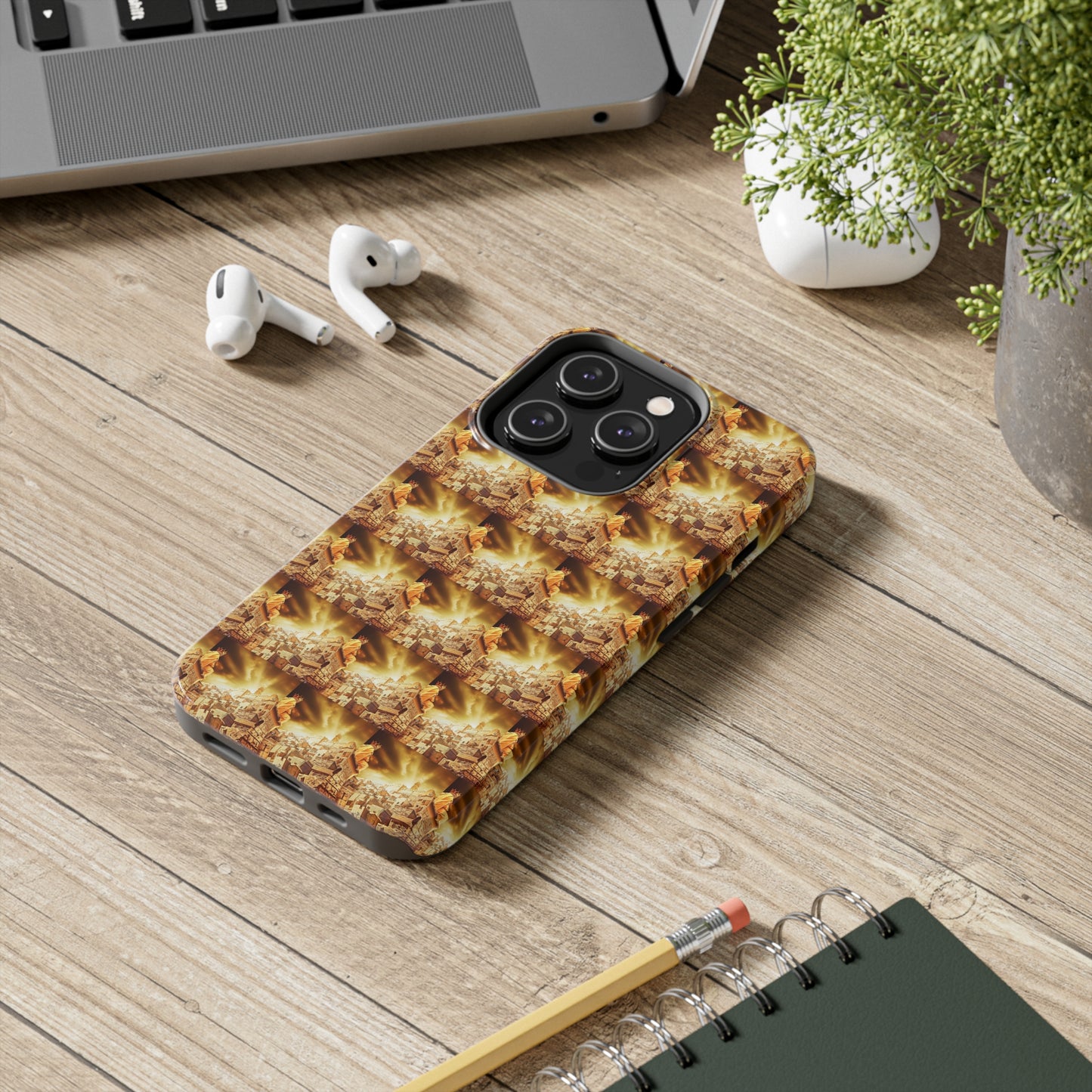 AImagination Collection Apple iPhone Tough Case - "The Golden Kingdom" - The God Ball Originals by Chris Rabalais